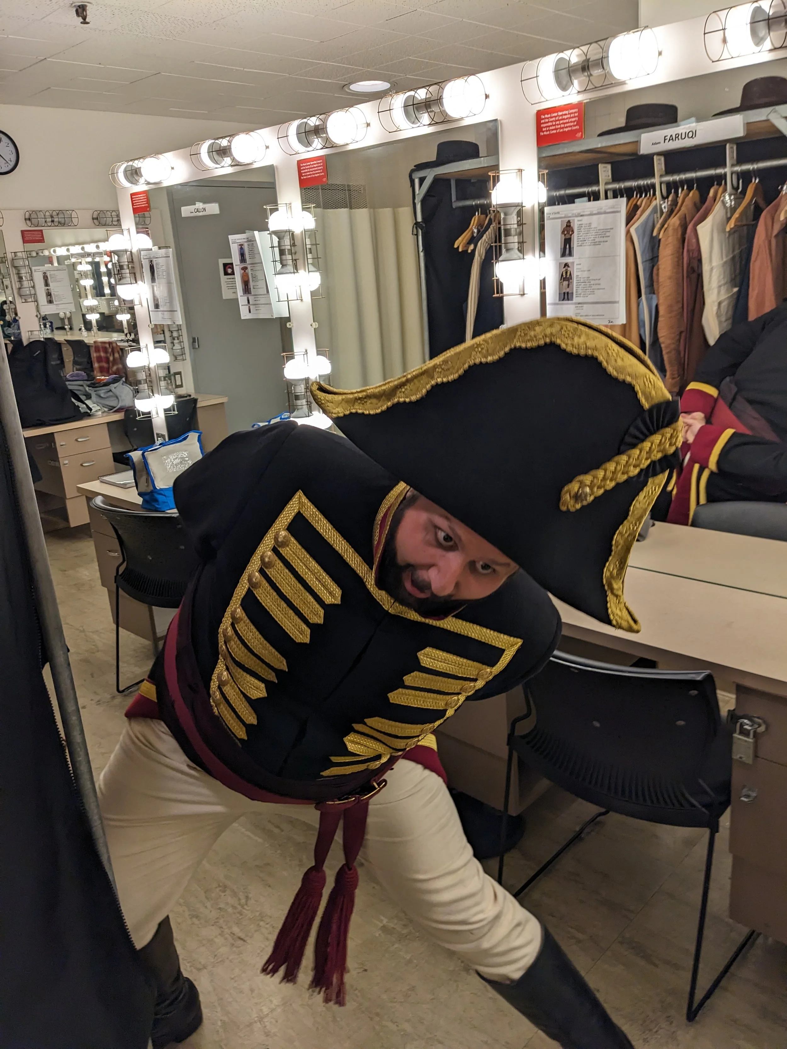 Backstage at LA Opera's Barber of Seville, November 9, 2023