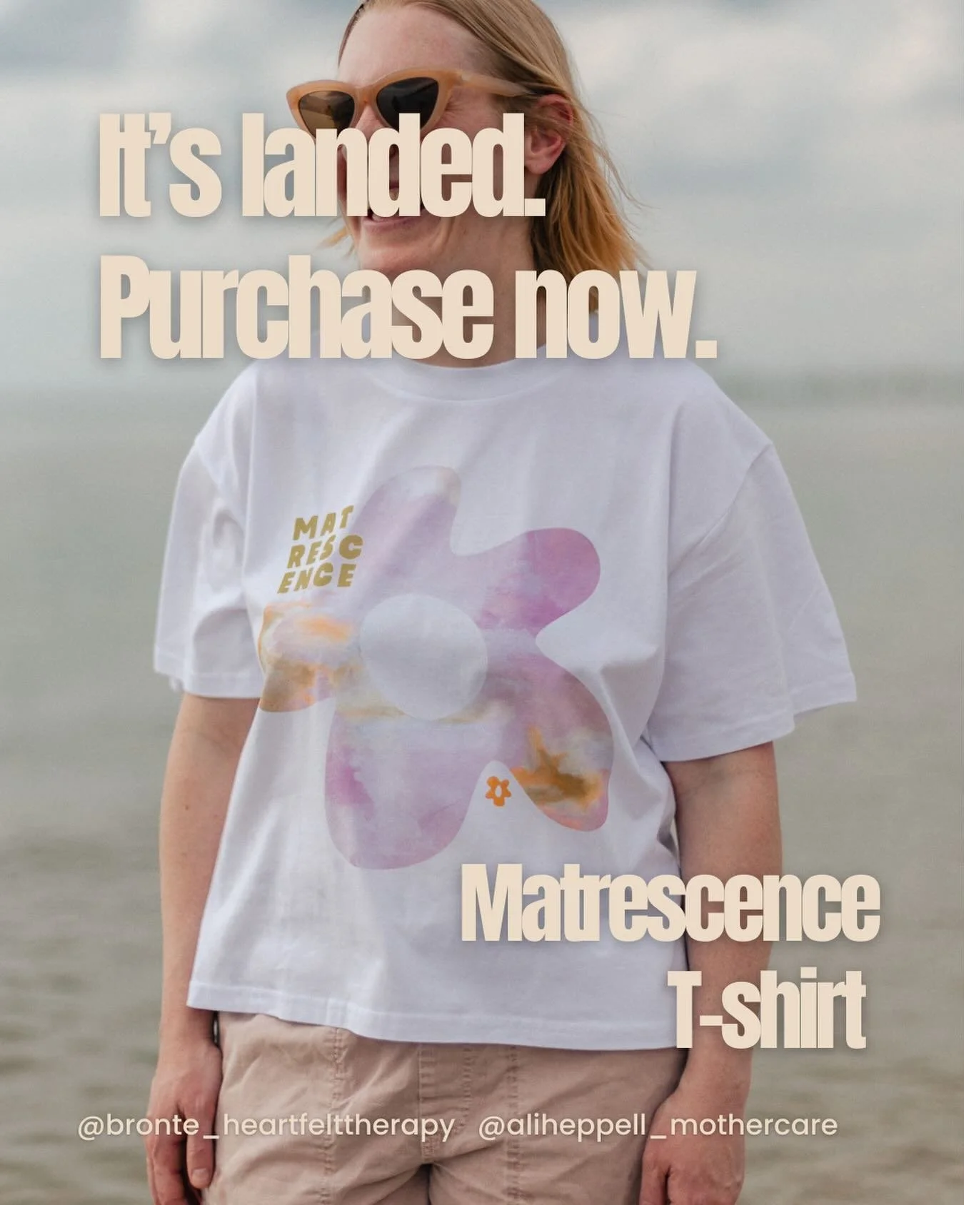 Available now (!!!) 🌸

Our Matrescence T-shirt is available for purchase now. Links in our bio&rsquo;s or head to our stories.

Our hope is that this T-shirt sparks conversation, names what is often an invisible experience and sends ripples of compa