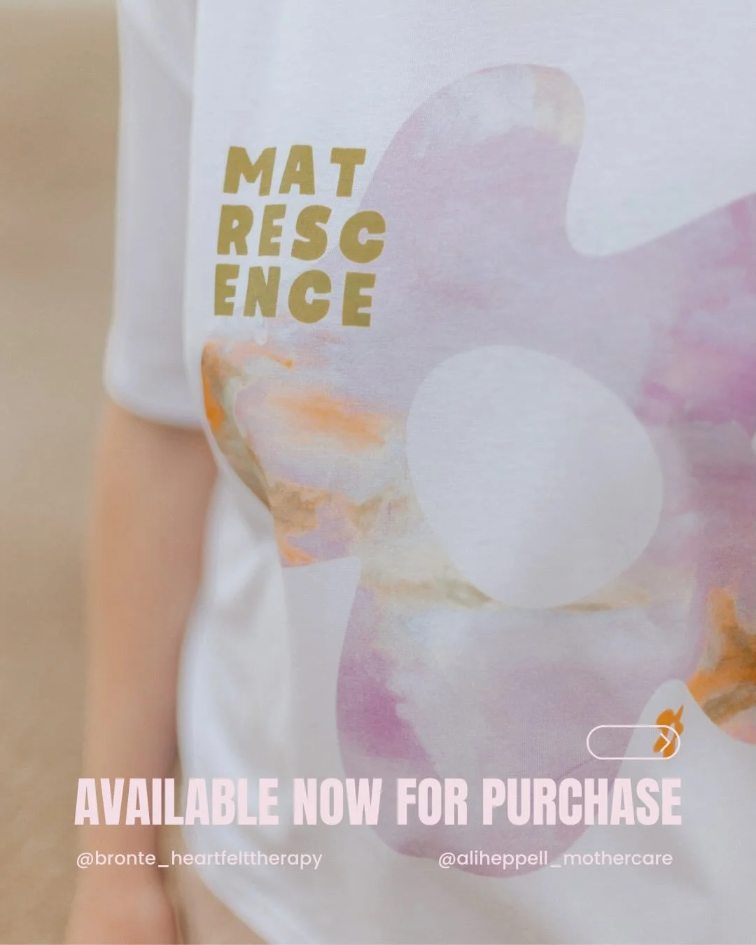 This T-shirt is for you if you are a mother, work with mothers, or hold space for mothers in your life.

When we sit with mothers, our starting point is often matrescence: the profound journey of becoming. It&rsquo;s about shedding, unlearning, and r