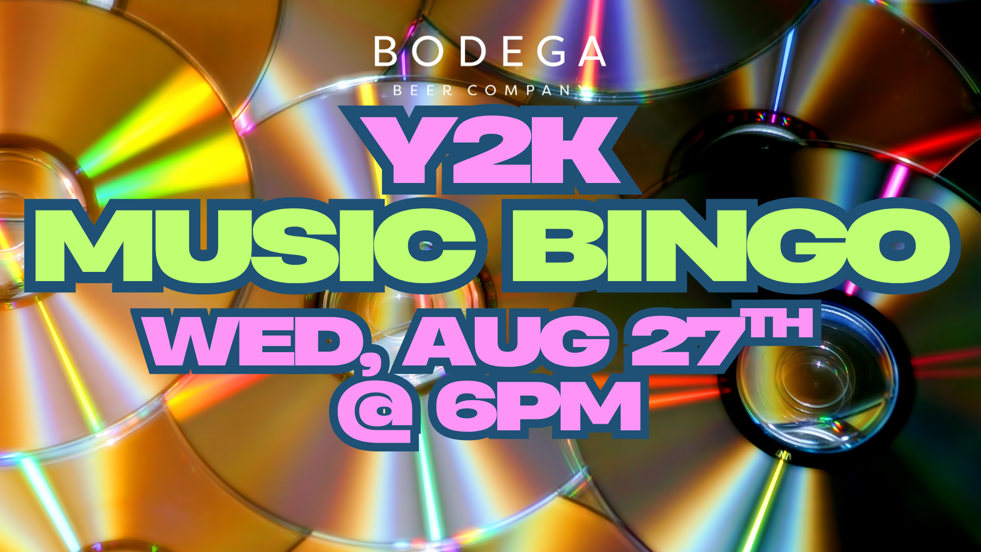 Y2K Music Bingo