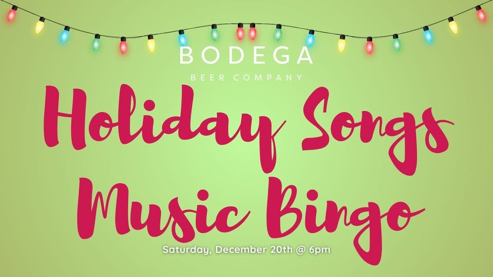 Holiday Songs Music Bingo