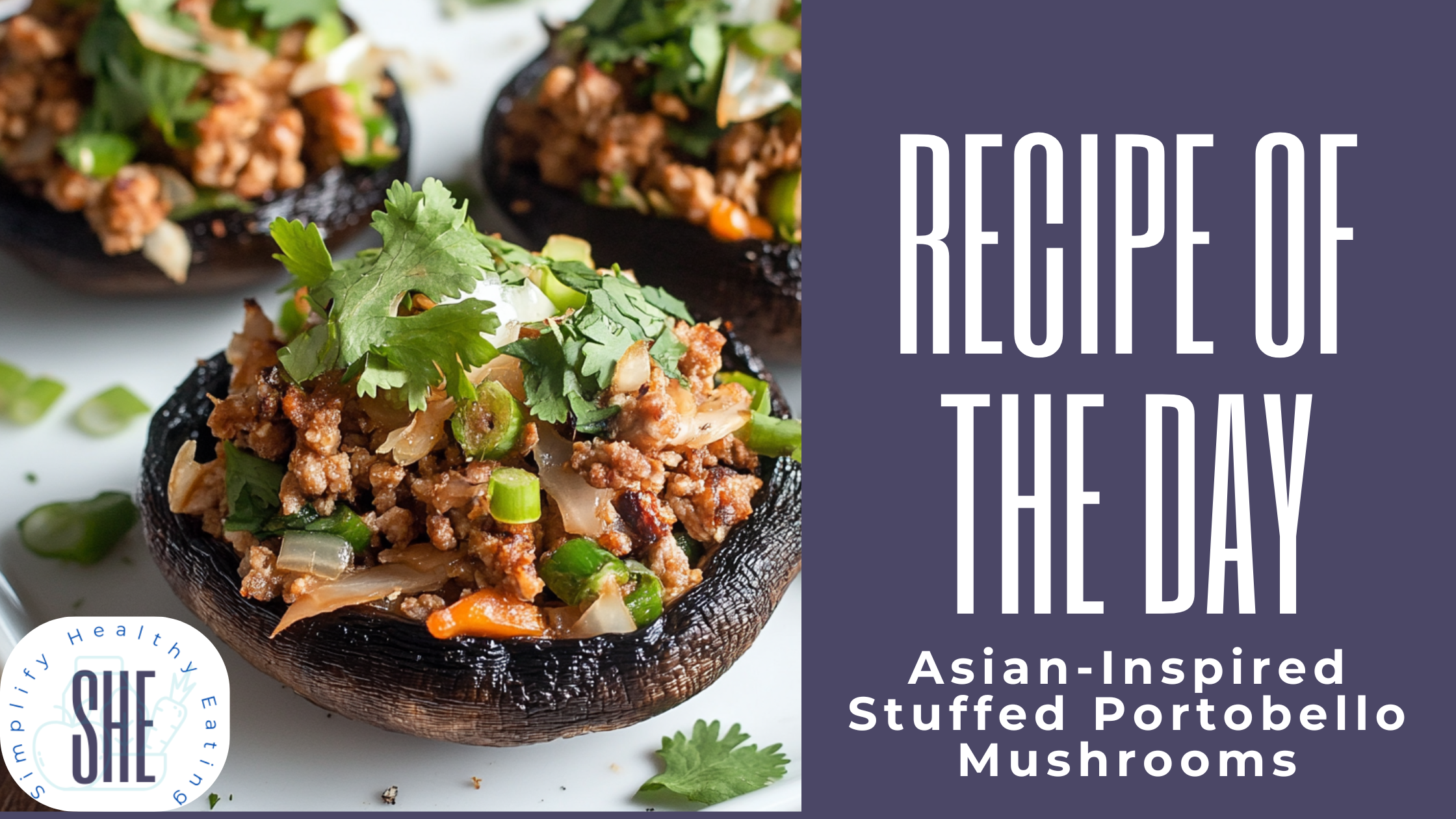 Recipe of the Day: Asian-Inspired Stuffed Portobello Mushrooms  