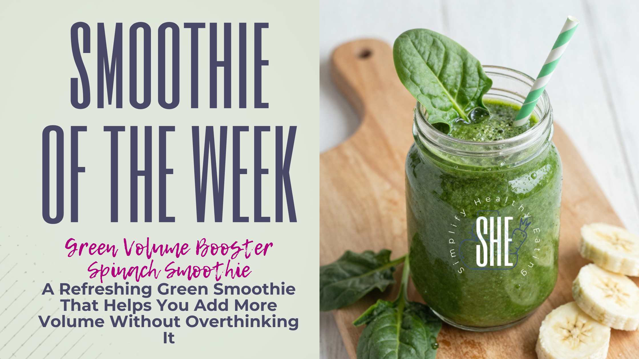 A Refreshing Green Smoothie That Helps You Add More Volume Without Overthinking It