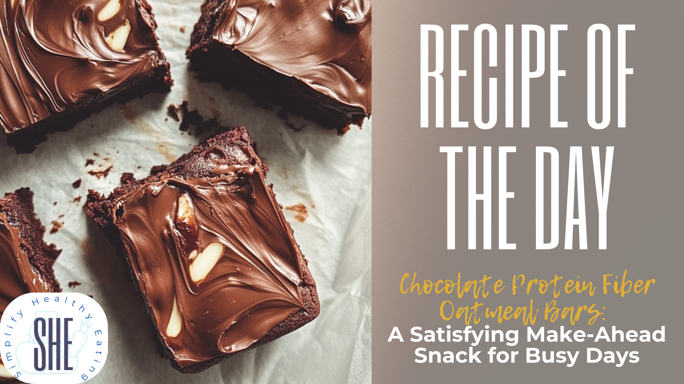 Chocolate Protein Fiber Oatmeal Bars: A Satisfying Make-Ahead Snack for Busy Days