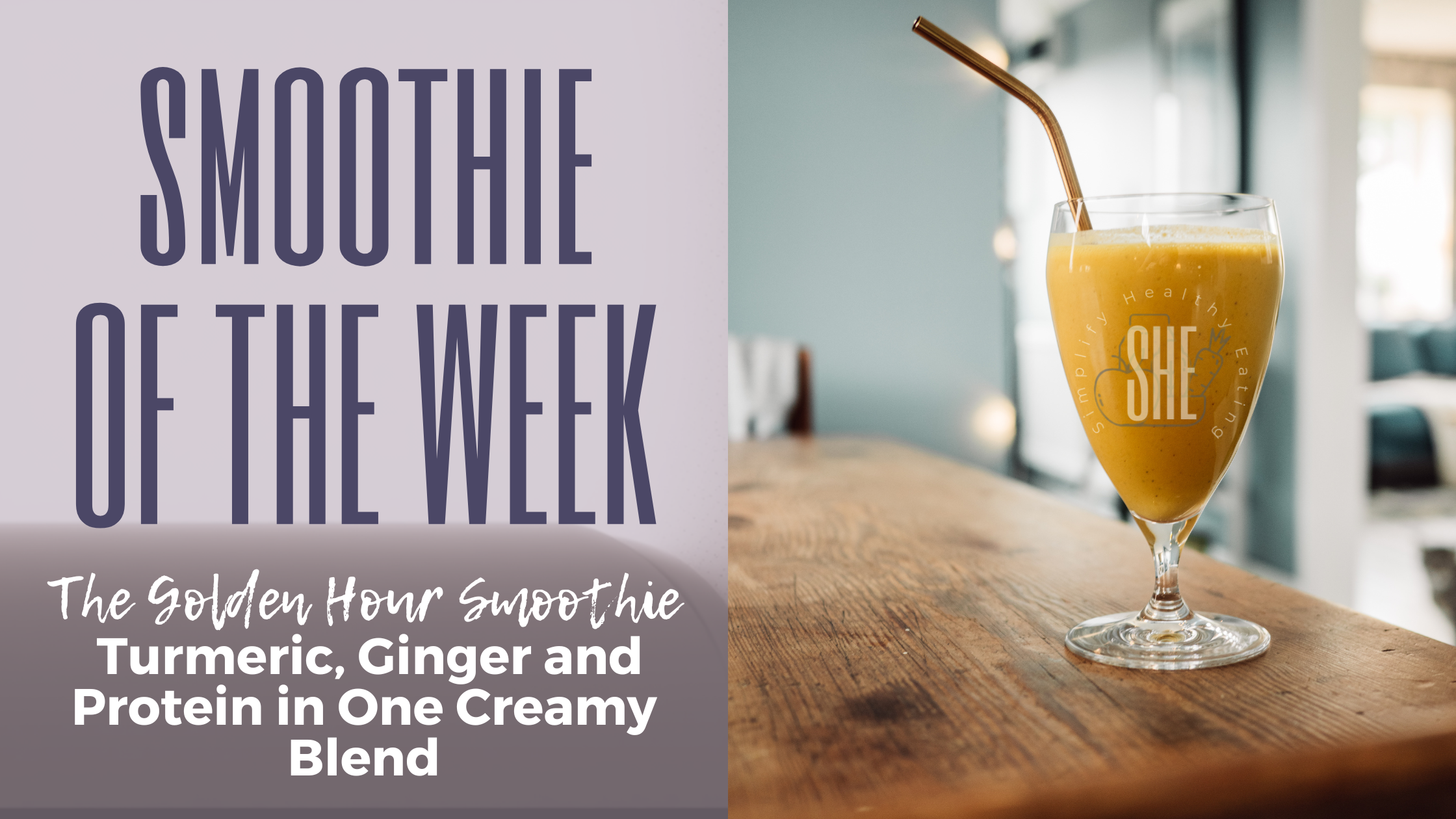 The Golden Hour Smoothie: Turmeric, Ginger and Protein in One Creamy Blend