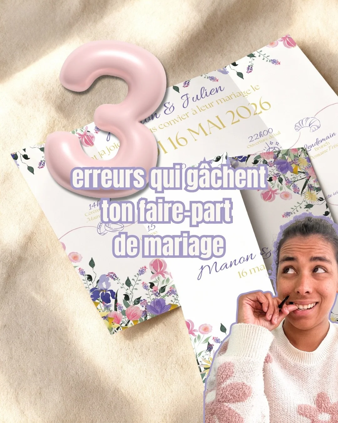 CE D&Eacute;TAIL CHANGE TOUT 👇

Ce n&rsquo;est pas le design.
C&rsquo;est l&rsquo;ordre dans lequel tu prends tes d&eacute;cisions.

Dans ce post, je te partage 3 erreurs &agrave; &eacute;viter pour cr&eacute;er un faire-part de mariage harmonieux e