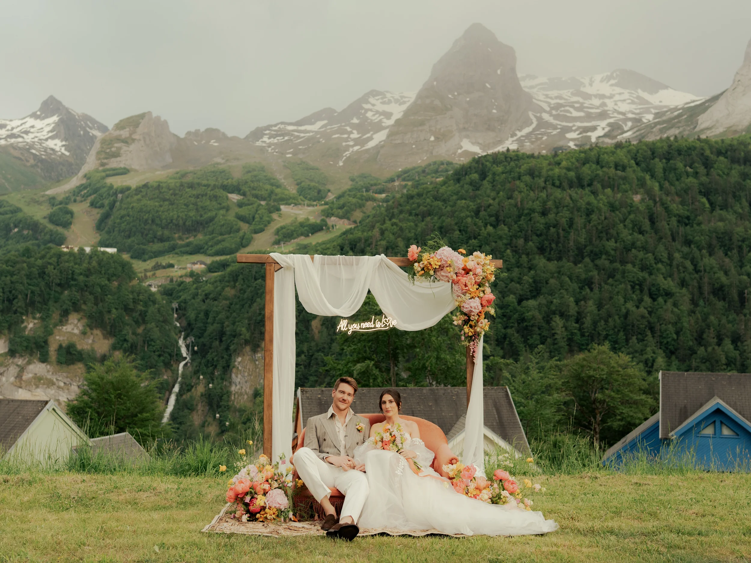 Shooting inspiration mariage pyrénées garden party