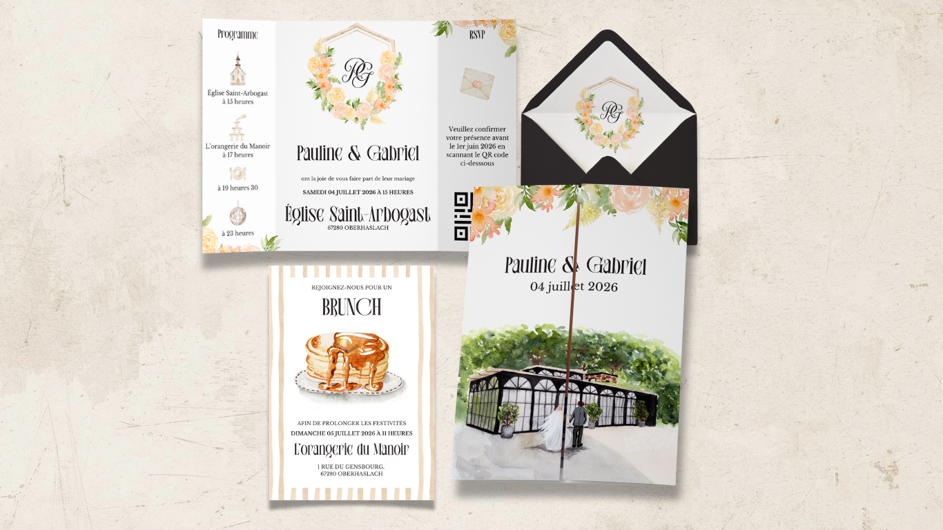 Faire-part de mariage