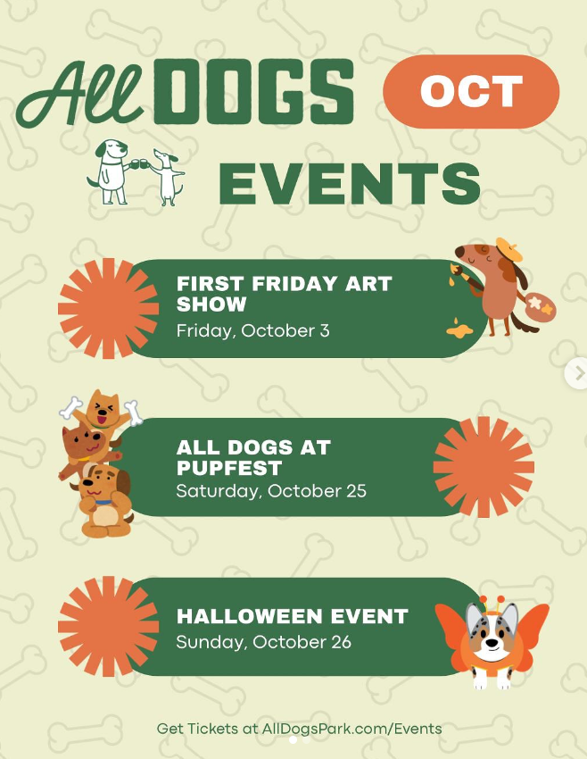 Upcoming All Dogs Events