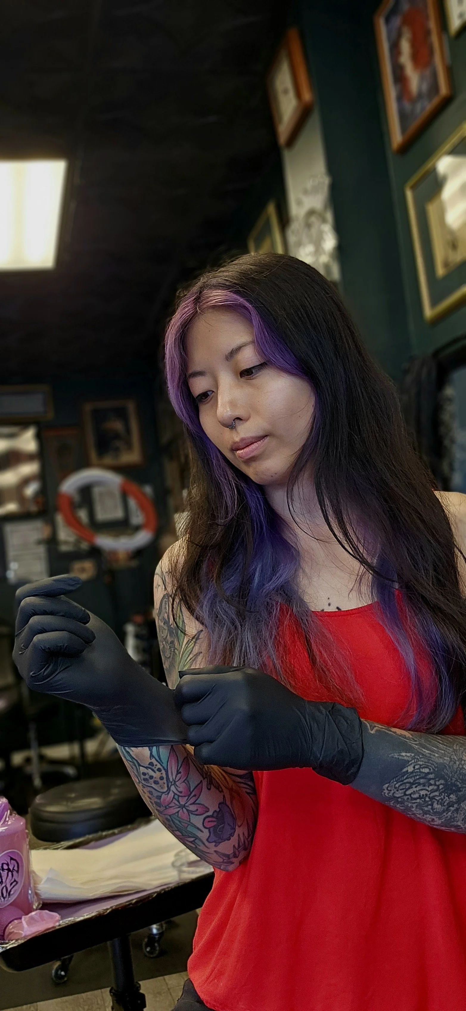 A photo of the tattoo artist.