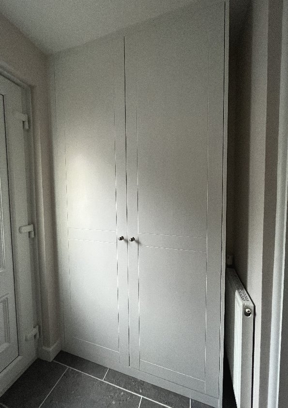 Large Bespoke Fitted Unit Painted White