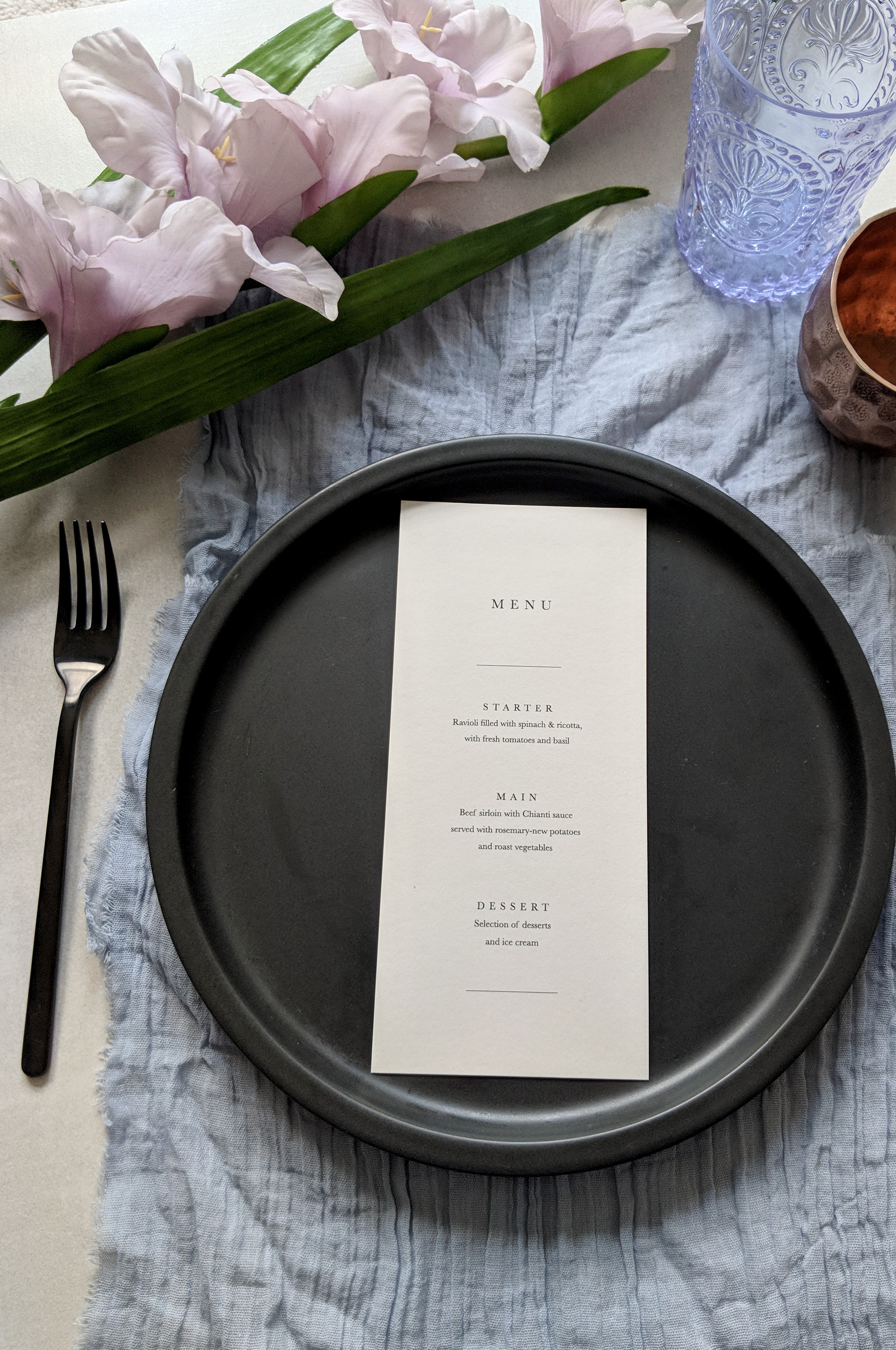Night Noir Menu