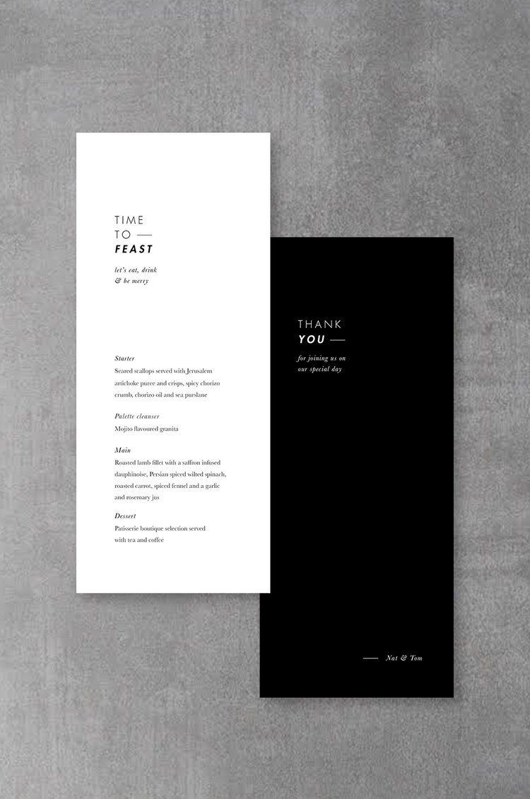 Modern Geo Menu