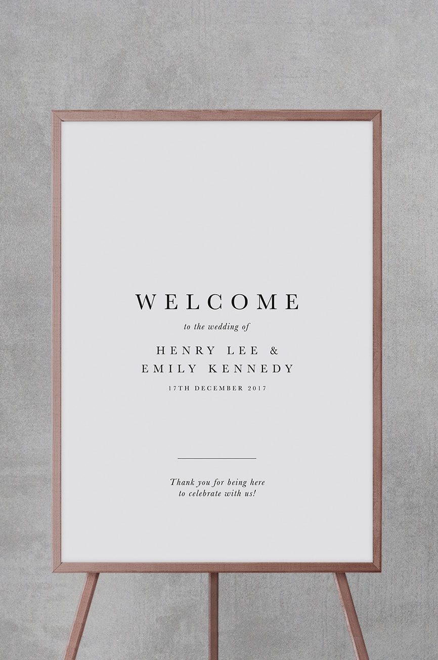 Modern Welcome Sign