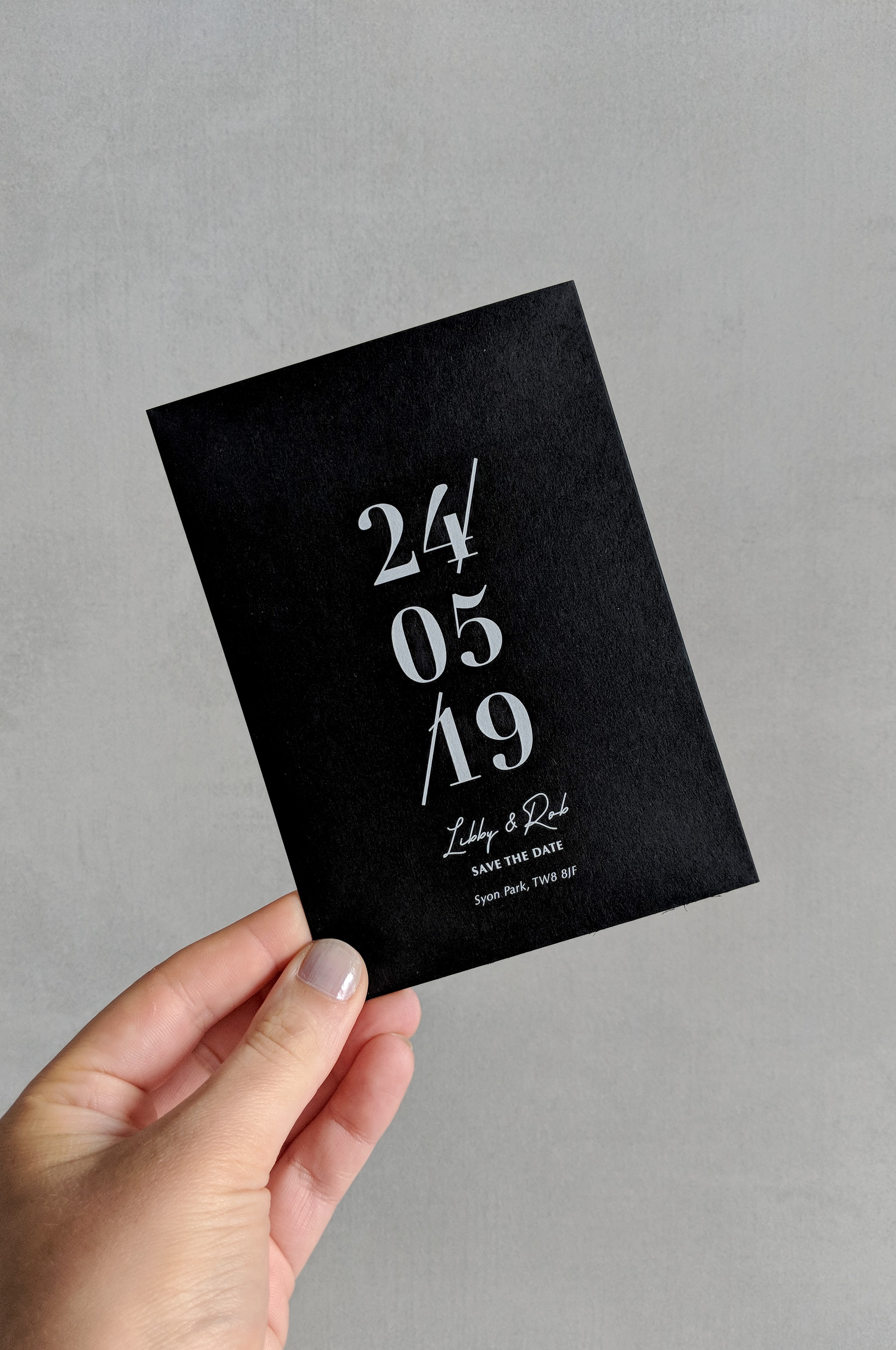 Classic Mono Save the Date