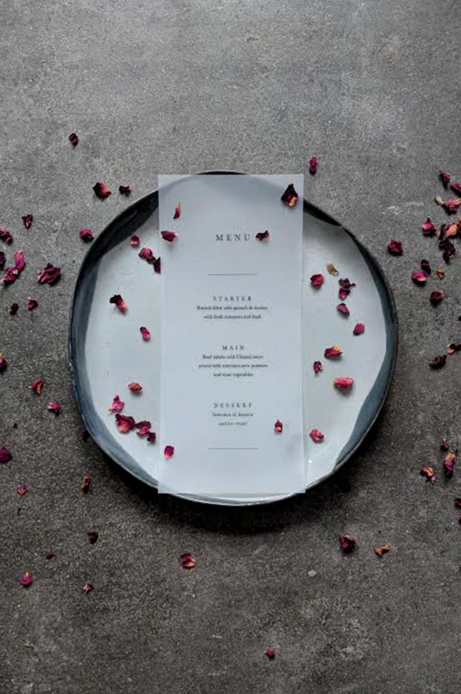 Vellum Menu