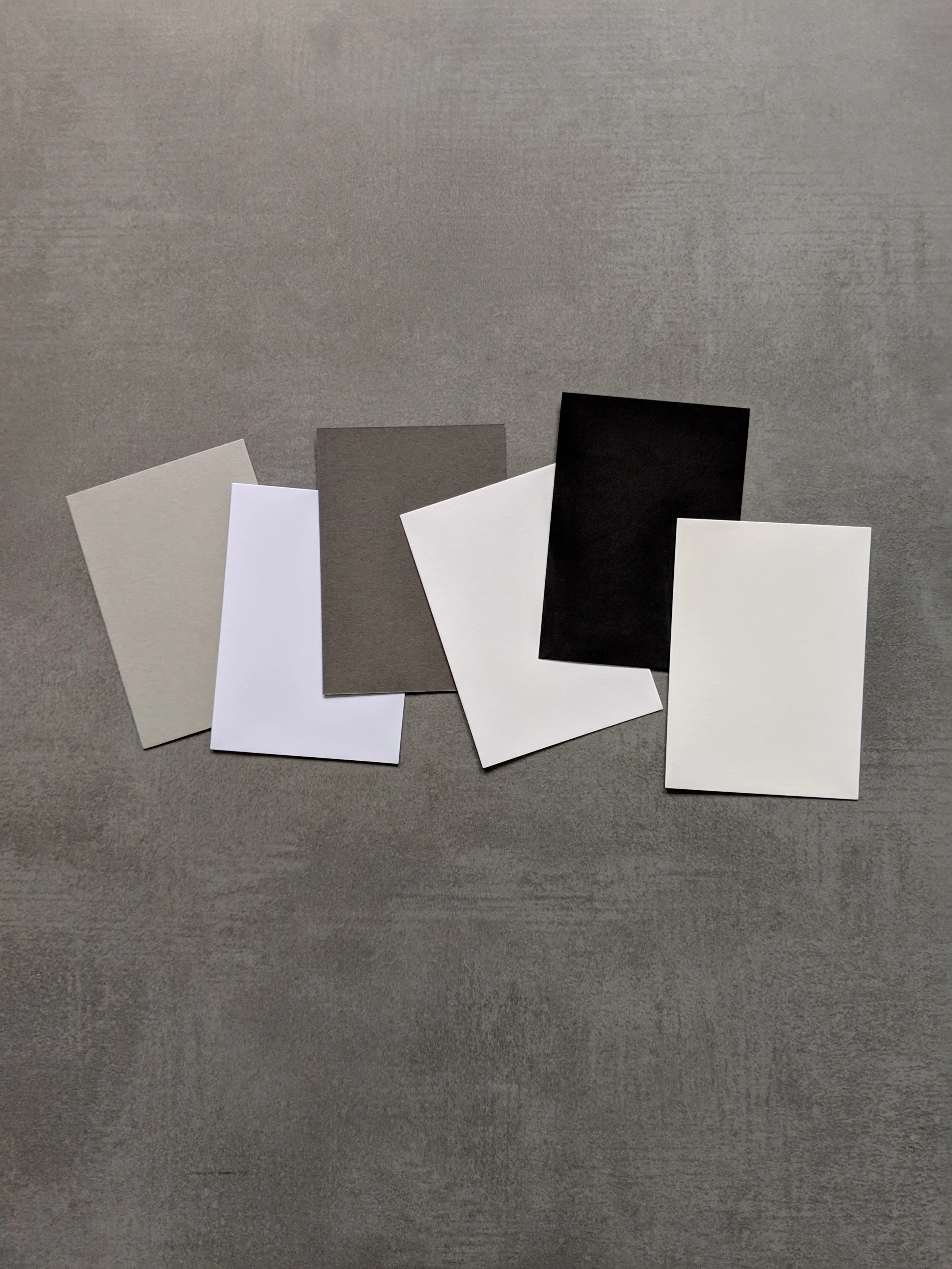 Card Swatch Pack - Perfect Monochrome