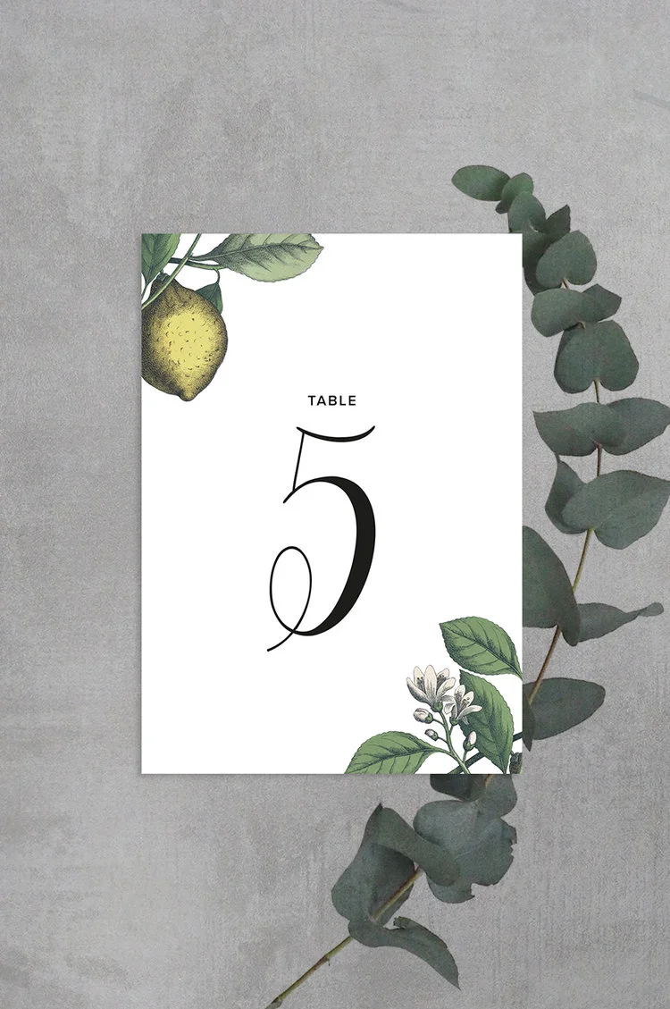 Table Number