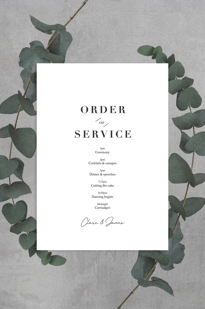 Order of Service