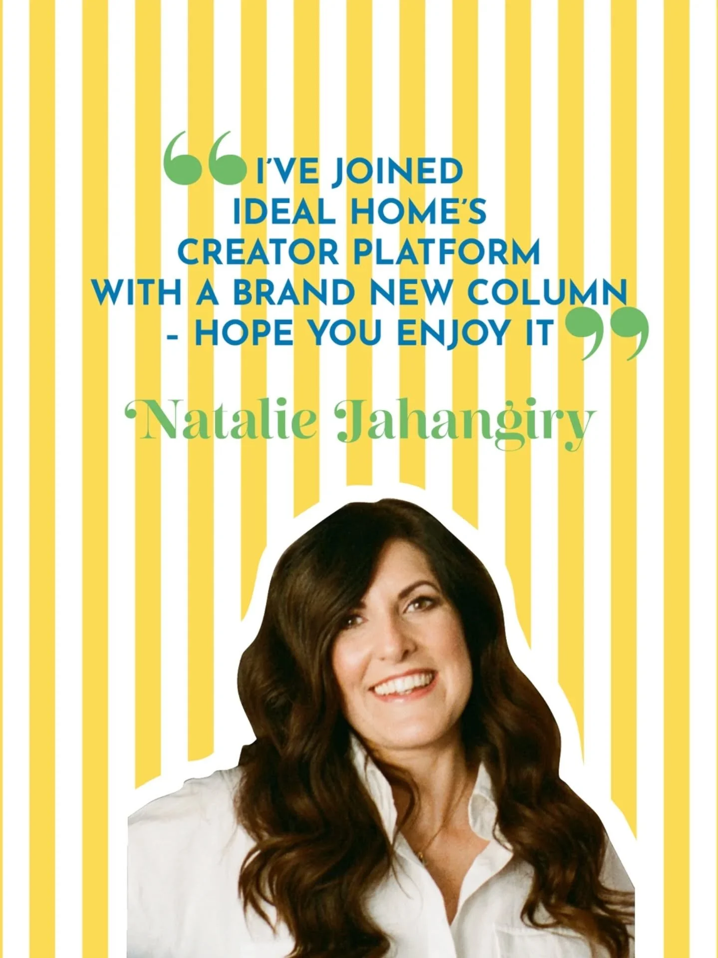 Big news... I've now got a column with @idealhomeuk!! 😍🎊💃🏻

So excited to share that I'm part of Ideal Home's Open House team of writers with my very own column (pinch me moment). You'll see a few articles from me every month about all things int