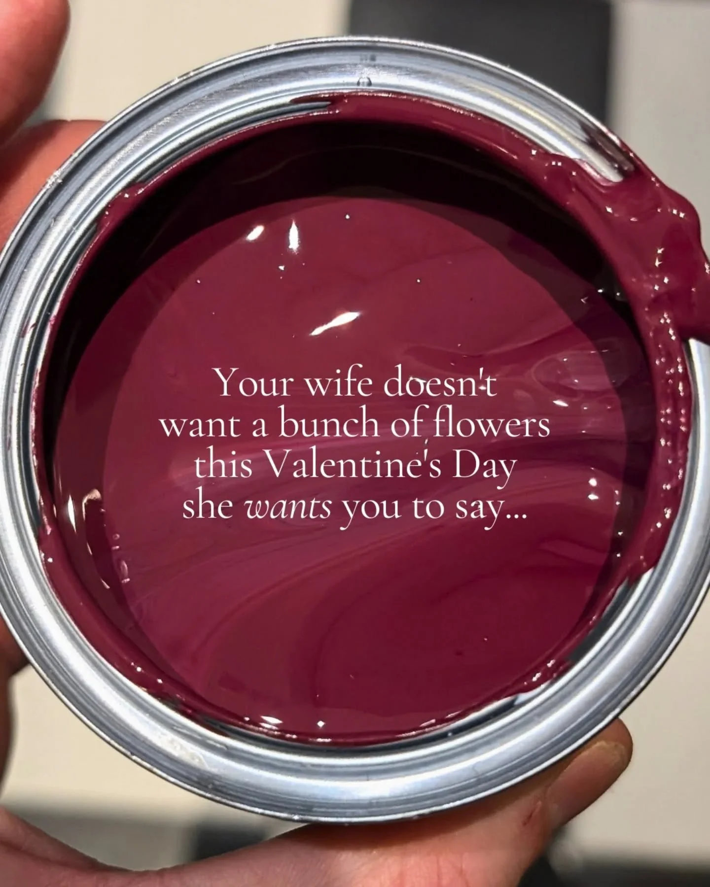 This is a Valentine's Day public service announcement...

Your wife just wants the house decorating, ok?! 

Inspired by @pookylights

---

funny valentine diy | valentine&rsquo;s day home decor | funny valentine gift for wife | no flowers valentine g