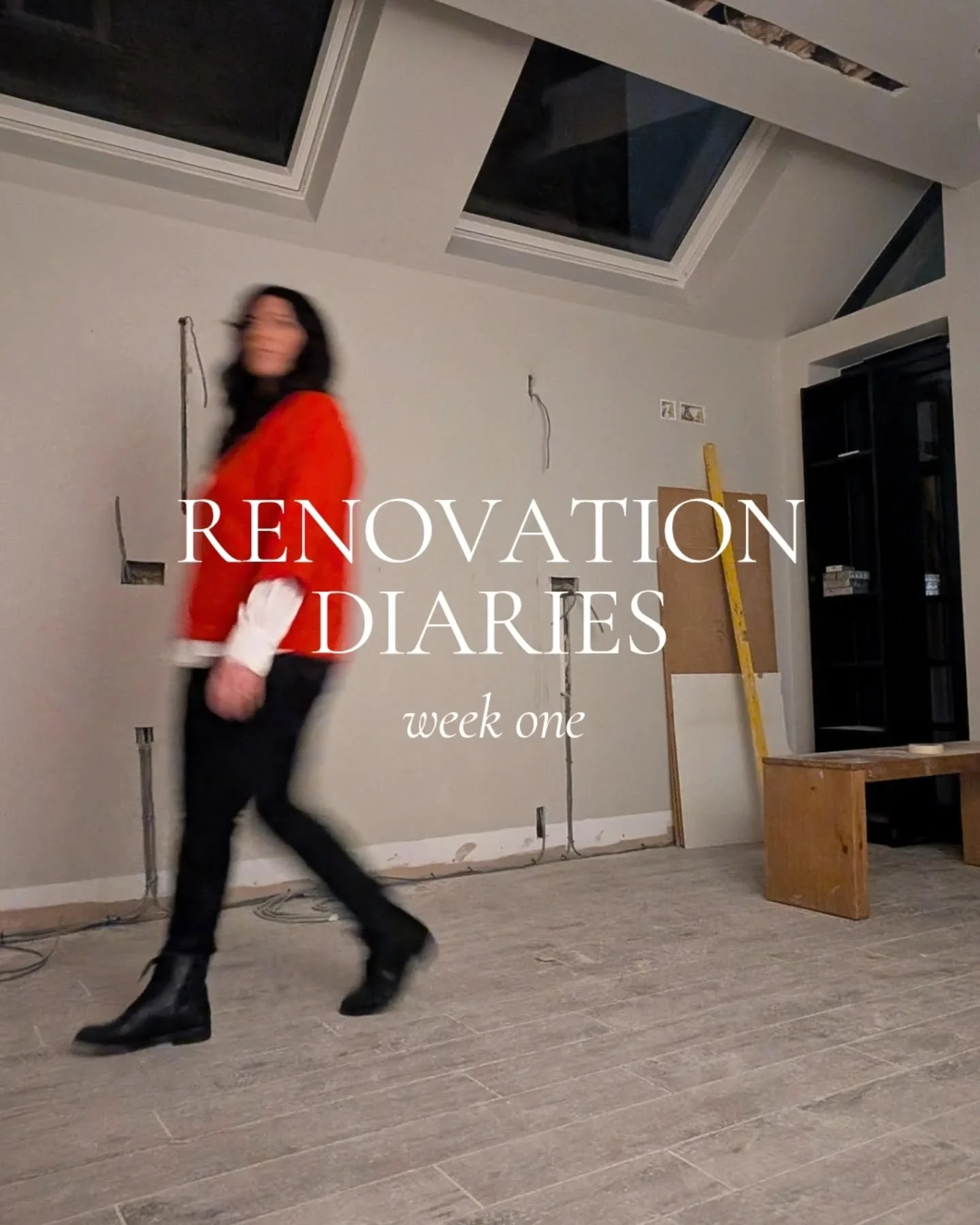 Week one: Kitchen progress diary.

This week:
&bull; packed up the contents of the old kitchen 
&bull; made a temp mini kitchen area 
&bull; the old kitchen came out 
&bull; walls are currently being prepped 
&bull; electrics have been chased through