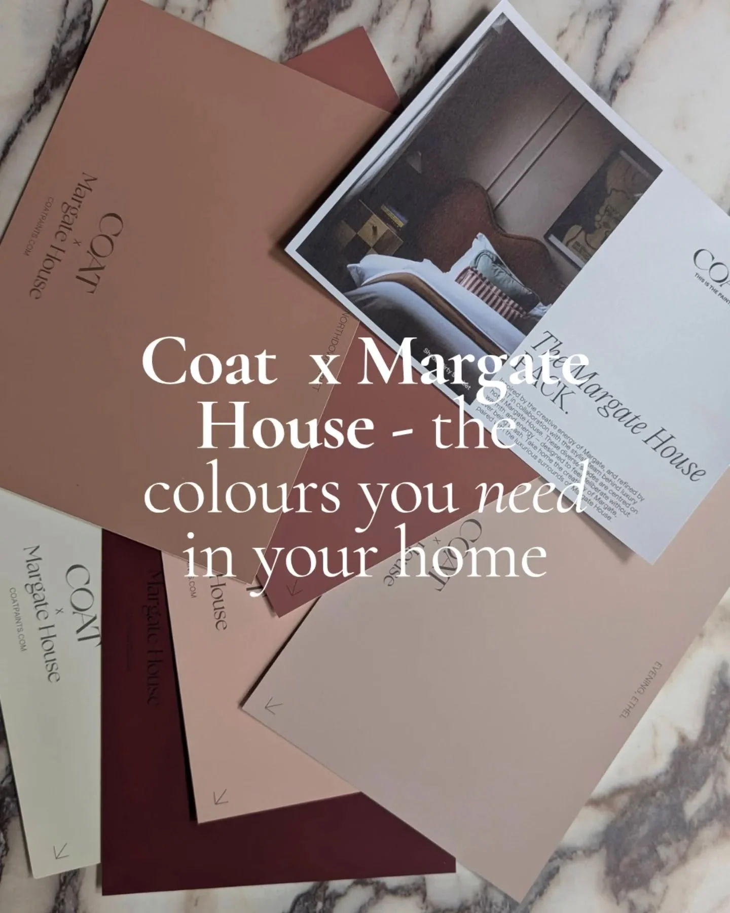 I've been obsessing over @margatehousehotel since it launched, so I was delighted to find out that one of our favourite paint brands @coatpaints have brought out a paint range to reflect the colours of the interiors in the stunning hotel. 

And watch