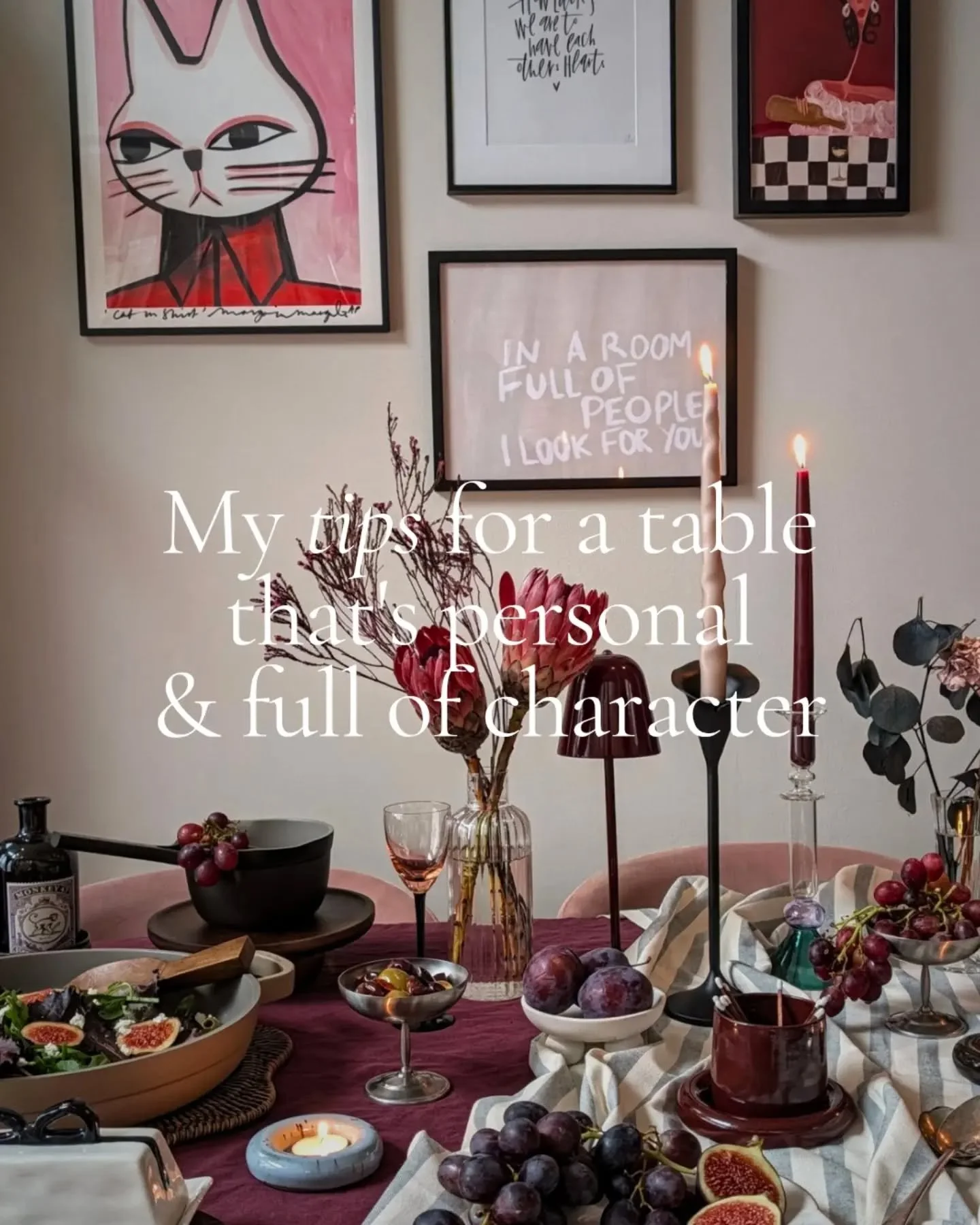 In my latest @idealhomeuk article I talk about all the ingredients you need to create a wholesome dinner party dining table set up. 

"In September, I attended a talk at @livingetcofficial Unlocked with @pip.rich and @ottolenghi, a chef I&rsquo;
