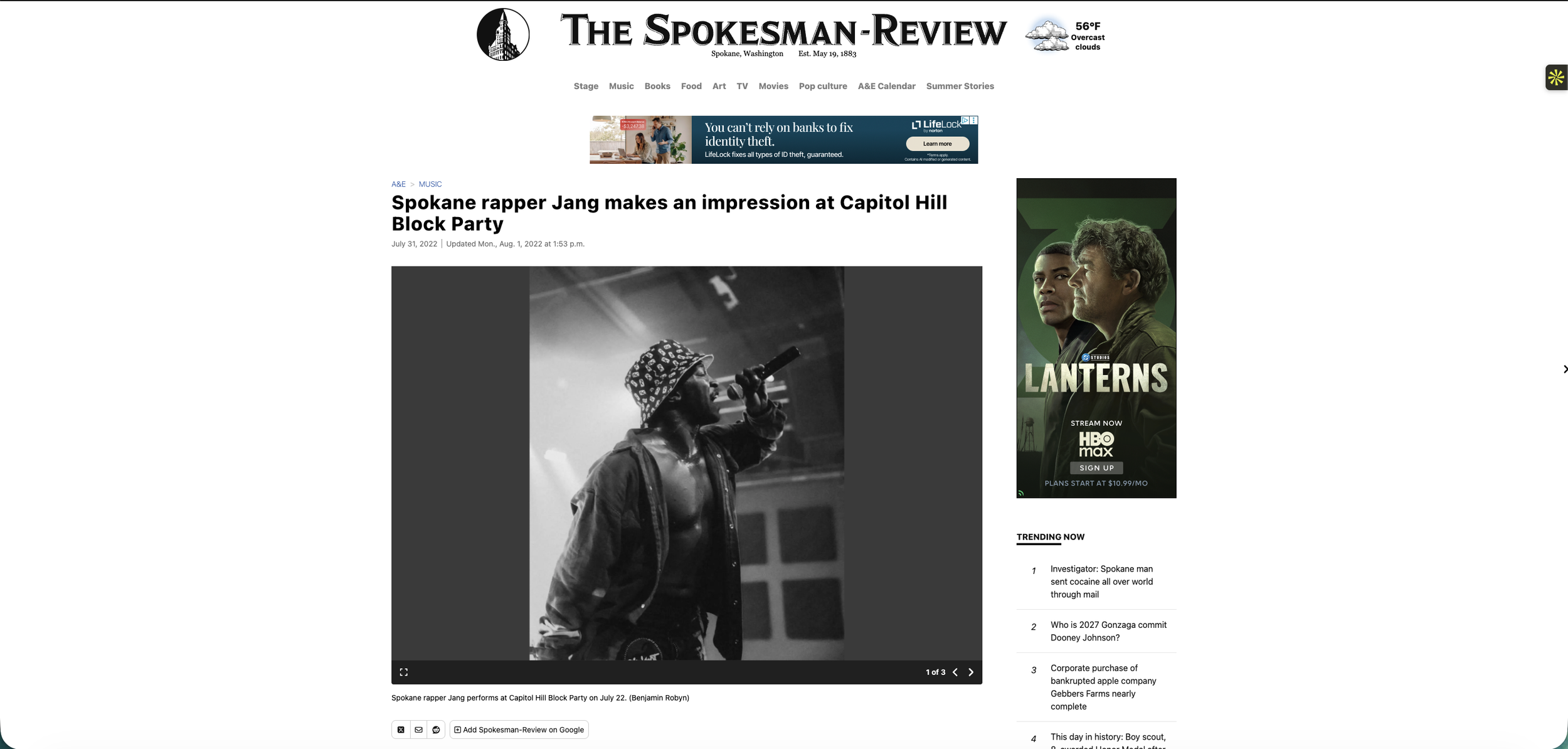 The Spokesman Review: VJ For Jango @Capitol Hill Block Party 2022