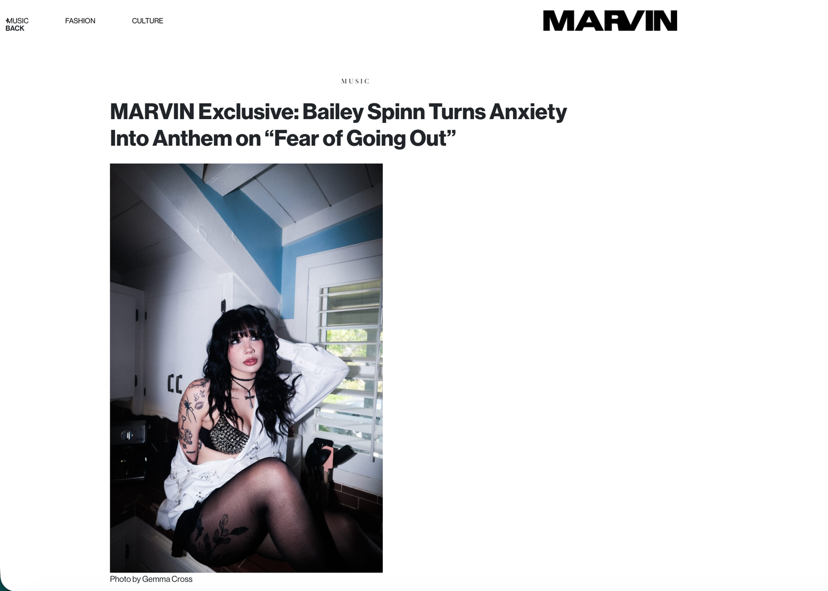 Marvin Magazine: Photography for Bailey Spinn.