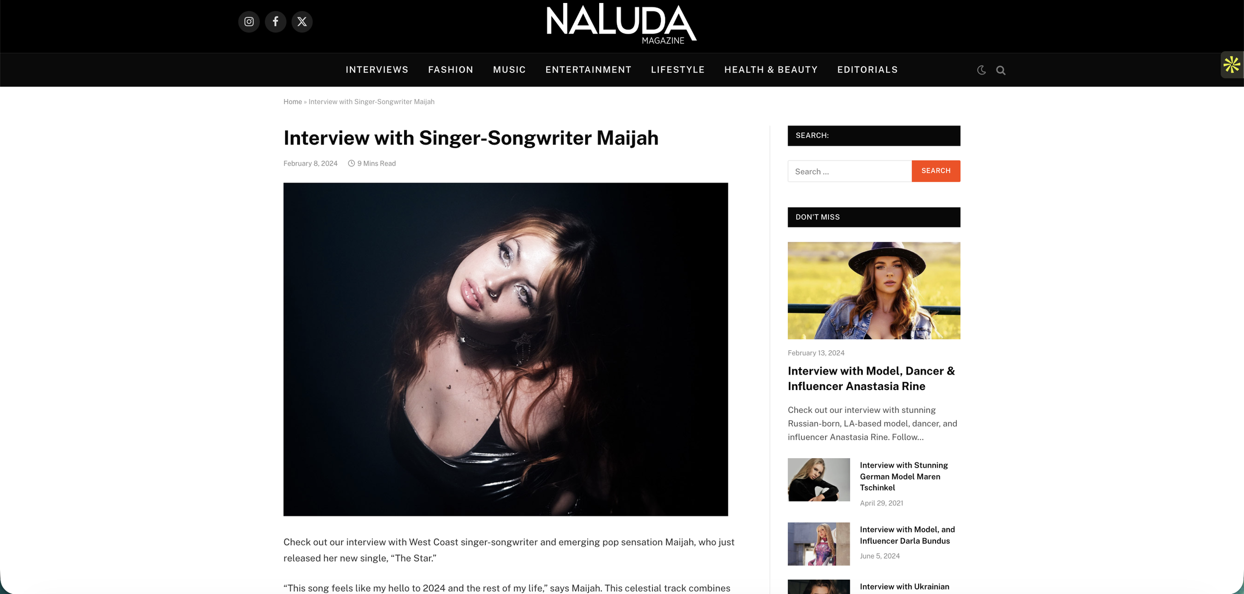 Naluda Magazine: Photography for Maijah
