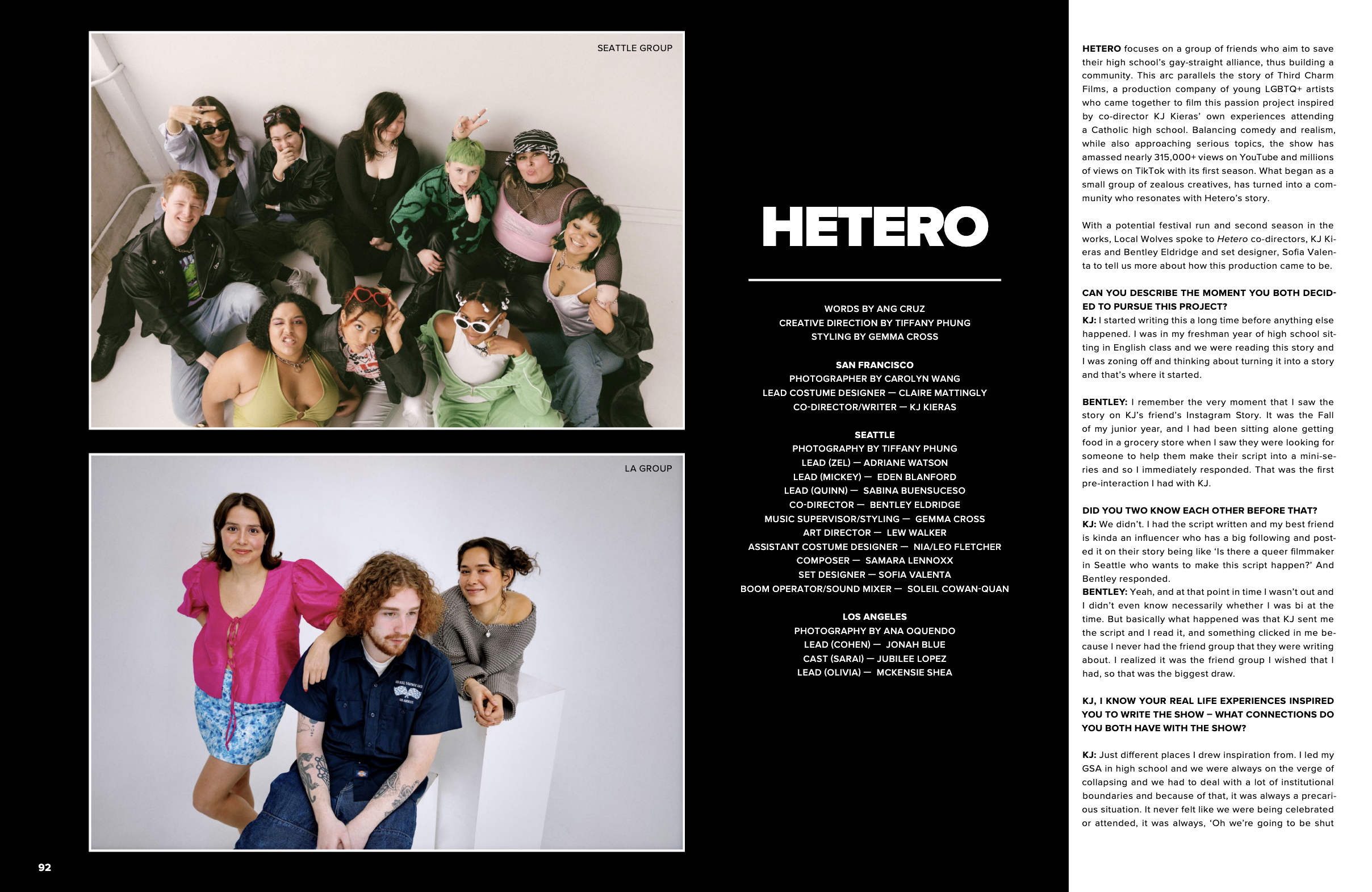 Local Wolves Issue 62: "Hetero" Cast Styling