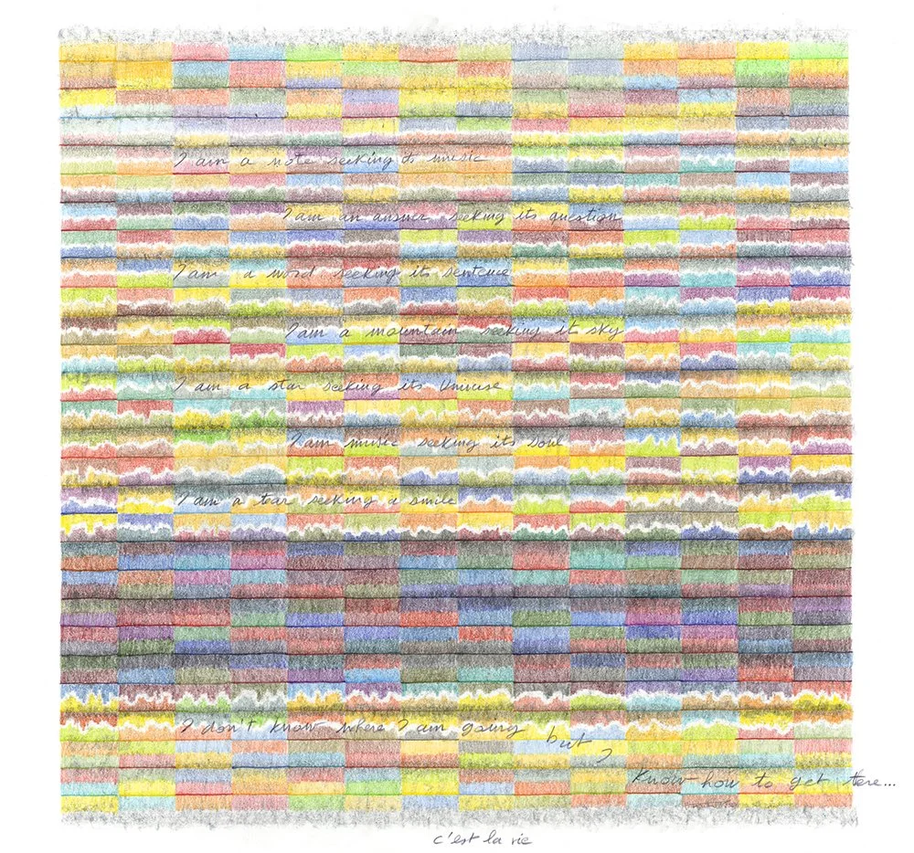I don't know where I am going but I know how to get there
$3000,
Colored pencil, 38” x 38”, 2024,
Limited edition (10) prints
1 @ 20.75” x 20.75/$200
