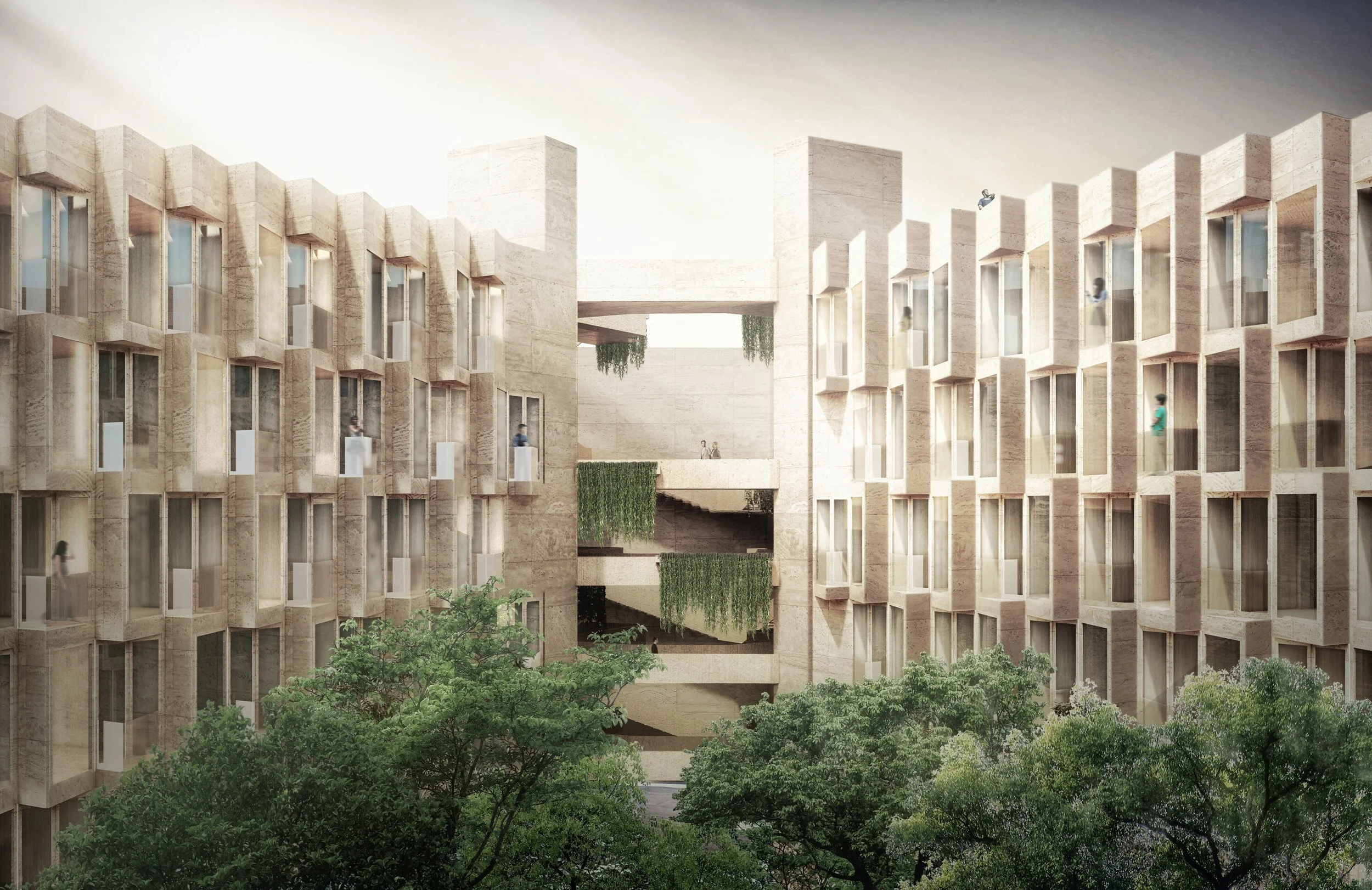 CUT RESIDENTIAL COURTYARD