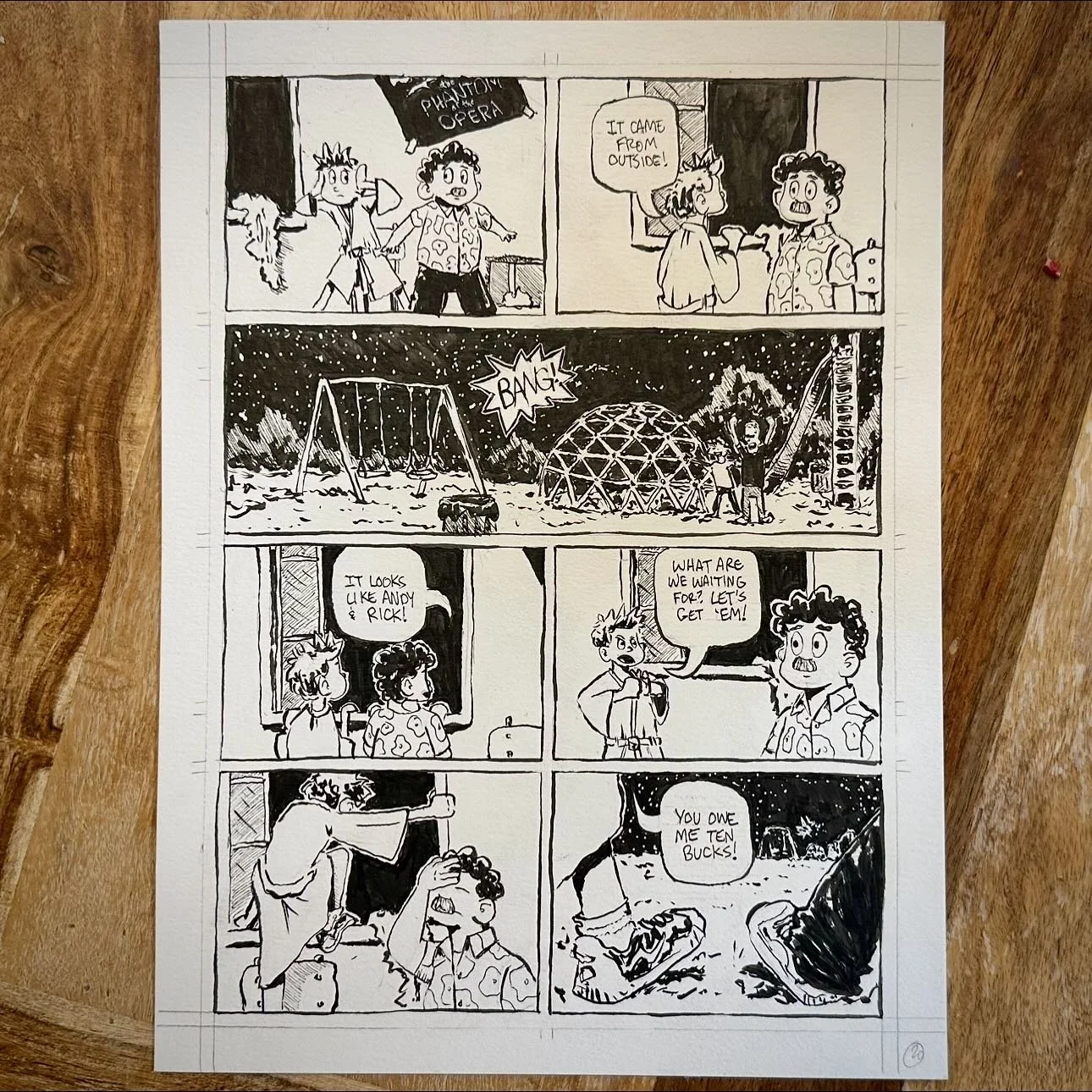 #inktober - 10/20 - &ldquo;Rivals&rdquo;

Enter Andy and Rick! Are we going to have a rumble in the jungle gym? Thanks for checking out my comic! You&rsquo;re awesome!

@inktober #inktoberrivals #inktober2025 #inktober2025rivals #inktober2025day20 #i