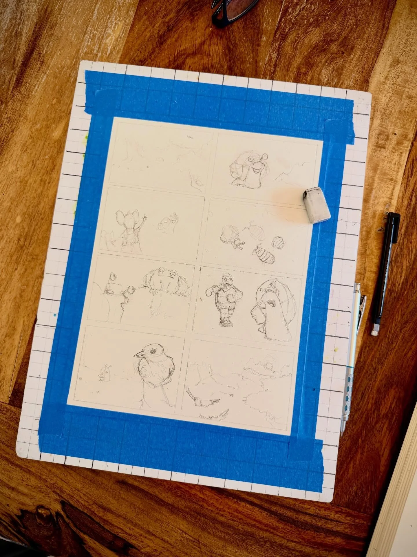 This week&rsquo;s prompt for the @ChaoticDrawAlong with @anthonywheelerart was &ldquo;Snail Mail.&rdquo; I thought of a idea that would work as a one-page comic. Here are the pencils for now. Thanks for checking out my picture! You&rsquo;re awesome!
