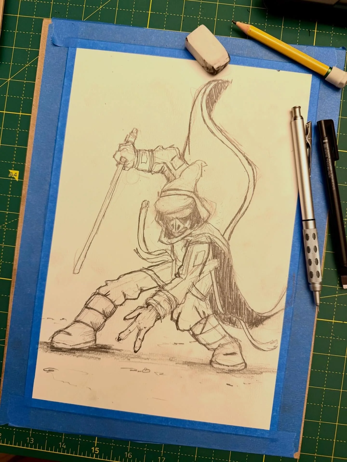 Happy Star Wars Day to all who celebrate! I whipped this up late last night for today. Hopefully I can get it inked and painted before the day is over. Do you know who this is? Have you been watching &ldquo;Maul - Shadow Lord&rdquo;? Thanks for check
