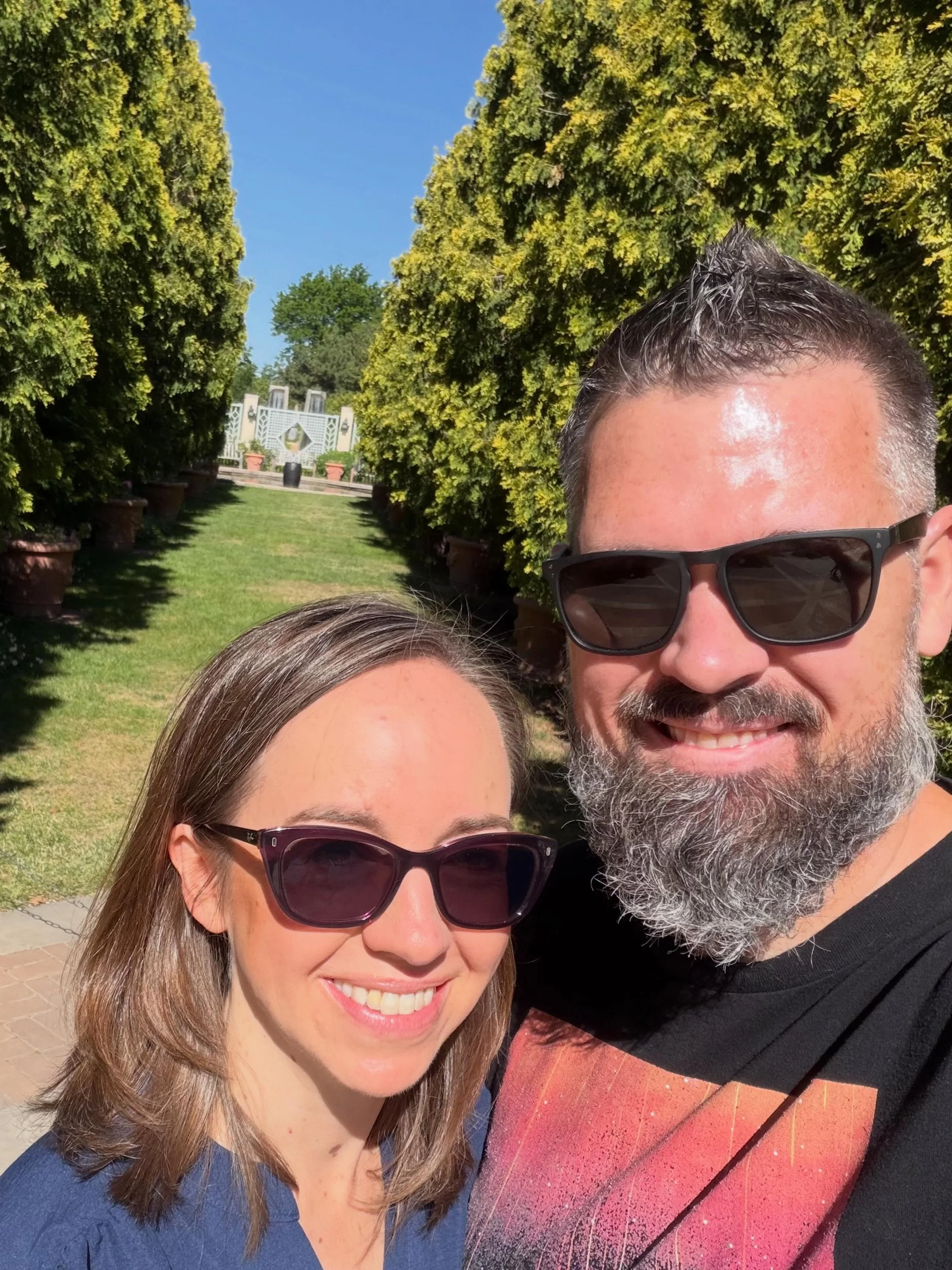 23 years ago. This very spot. I&rsquo;d do it all over again.

Also, it&rsquo;s really sunny and hot.

#anniversary #denverbotanicgardens #wedding
