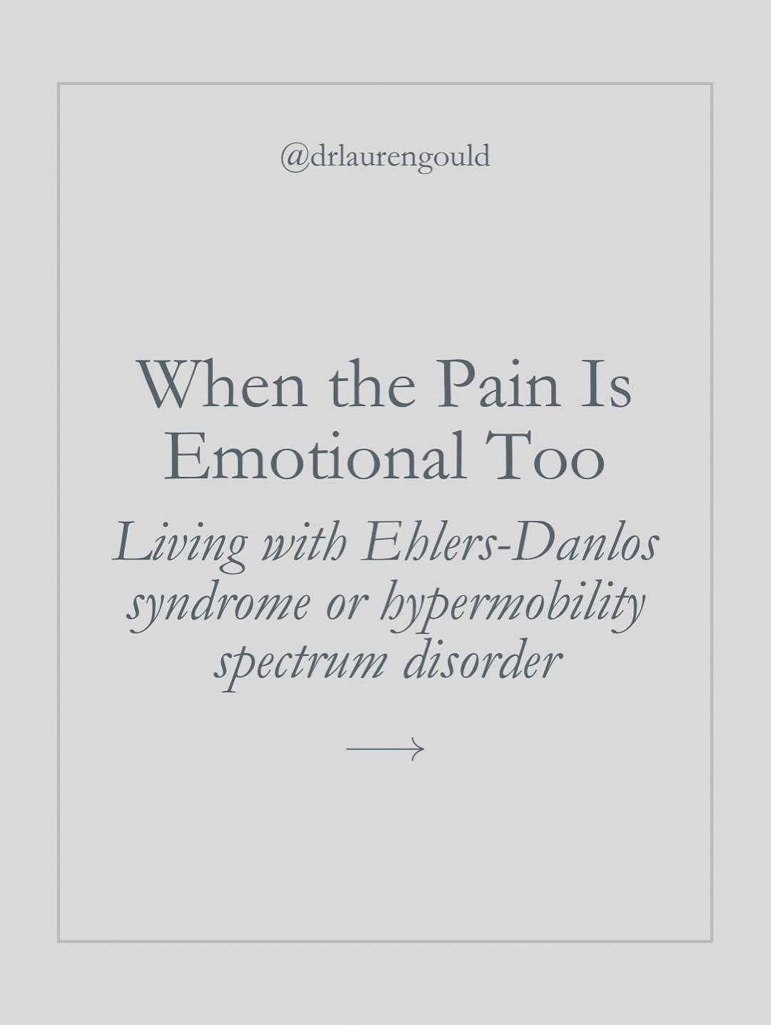 This post isn&rsquo;t meant to dwell on the negative, but to acknowledge the emotional reality that many people with EDS/HSD face every day.

These are normal responses to long-term stressors that are often invisible to the outside world.

They are n