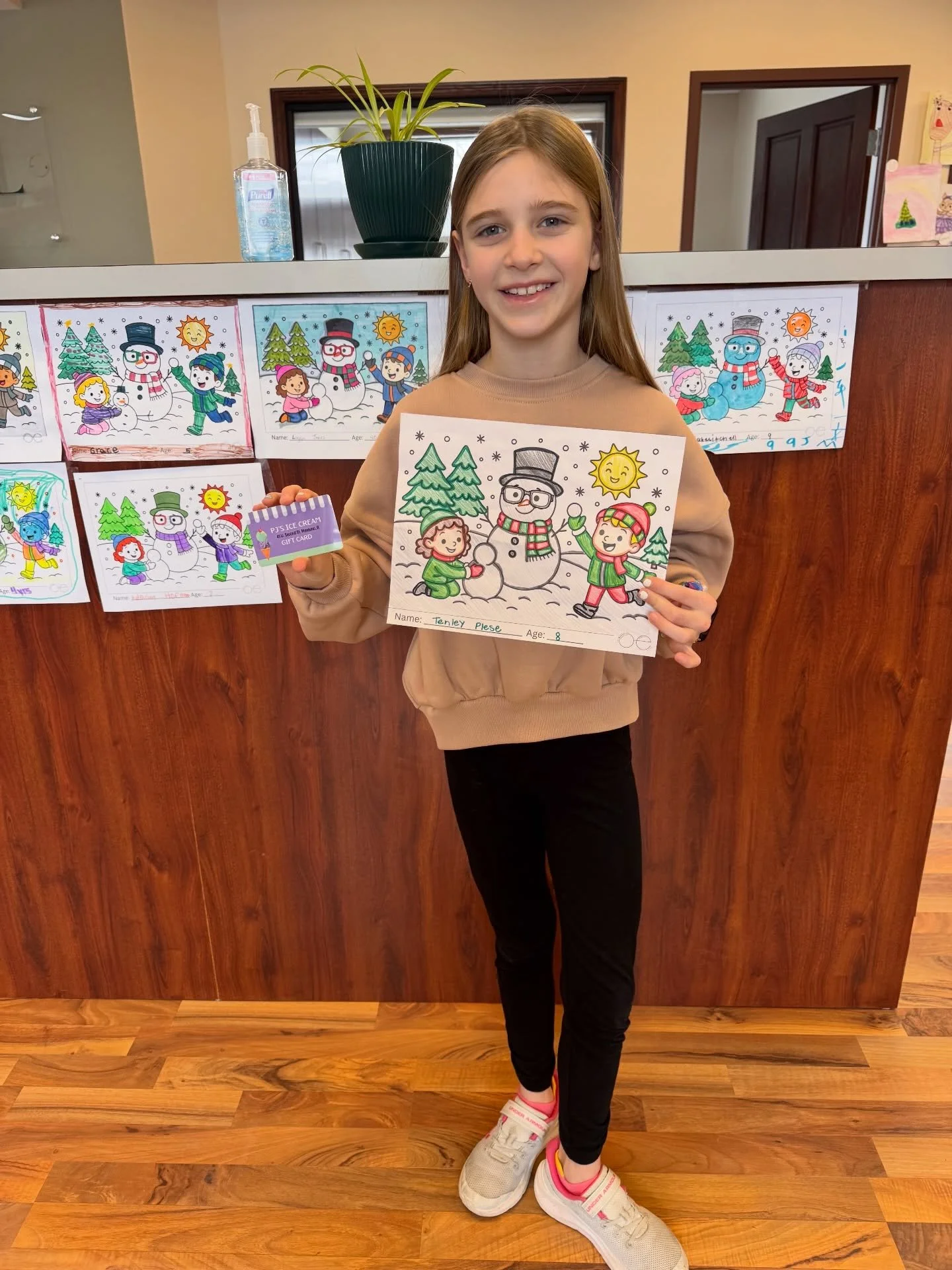 Way to go Tenley and Nina! The first annual coloring contest was a smashing success!!
