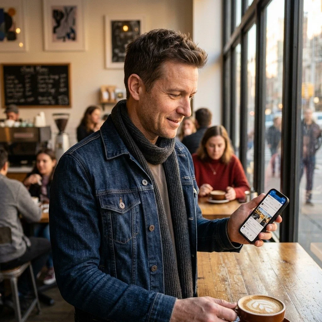 POV: if you keep holding your phone farther away, we should probably talk!! 🤓

Presbyopia &mdash; a normal age-related change that makes near vision harder to focus on, usually starting in your 40s. The good news: glasses, contacts, and other option