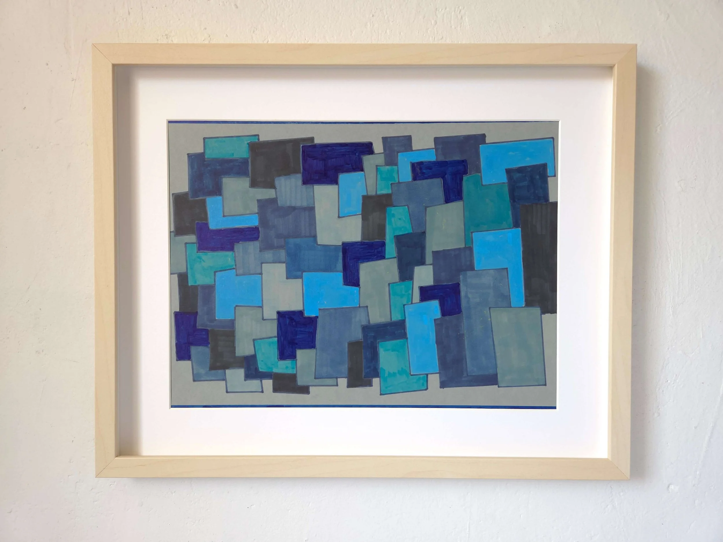 SF304 - CUBES VI - 43x53 cm - WEEK/500,-