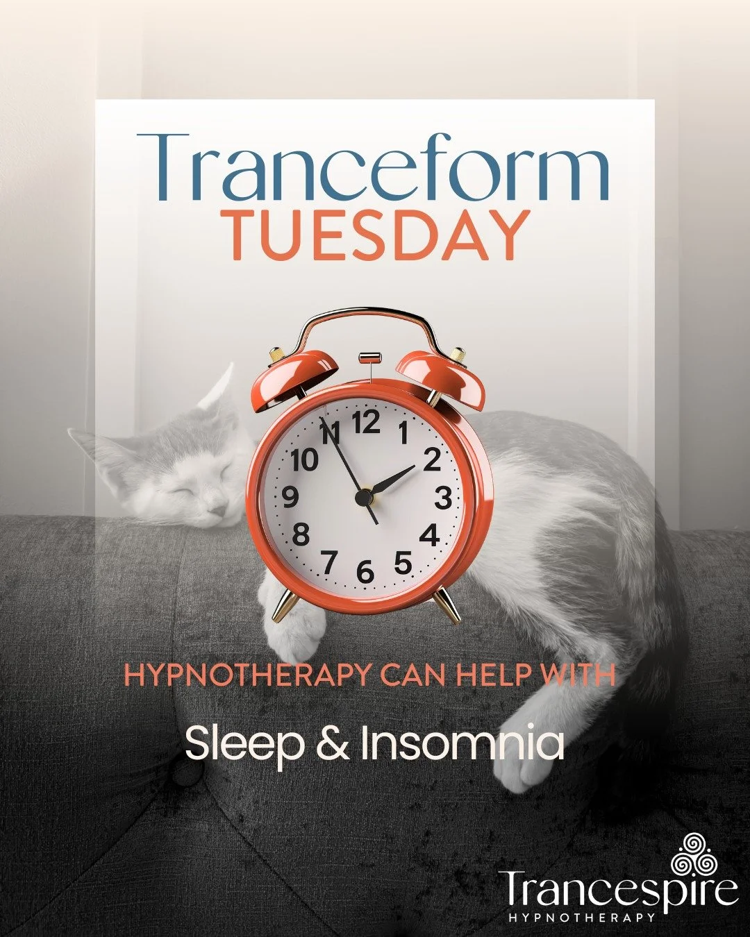 ✨ Tranceform Tuesday - Sleep & Insomnia ✨
Not being able to sleep is incredibly frustrating - and exhausting. You lie there, tossing and turning, mind racing with thoughts you can't switch off, watching the hours tick by while your body craves r
