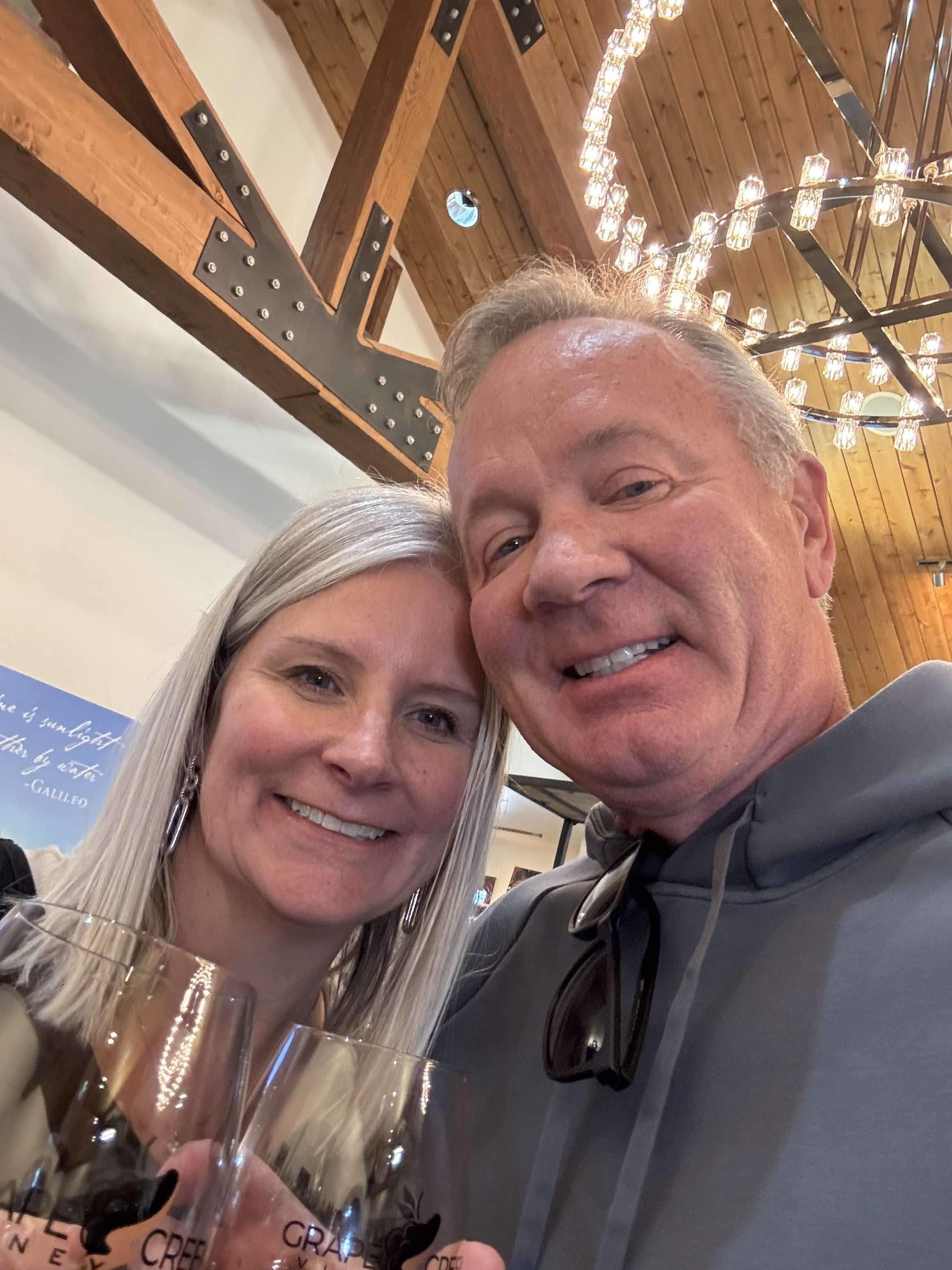 Celebrating retirement.