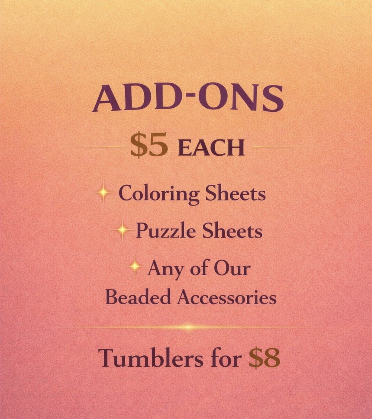 Add-On accessories