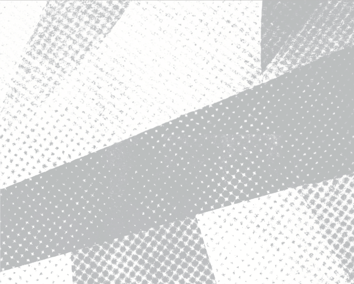 Black and white geometric pattern with various dotted and textured shapes arranged in a grid-like formation.