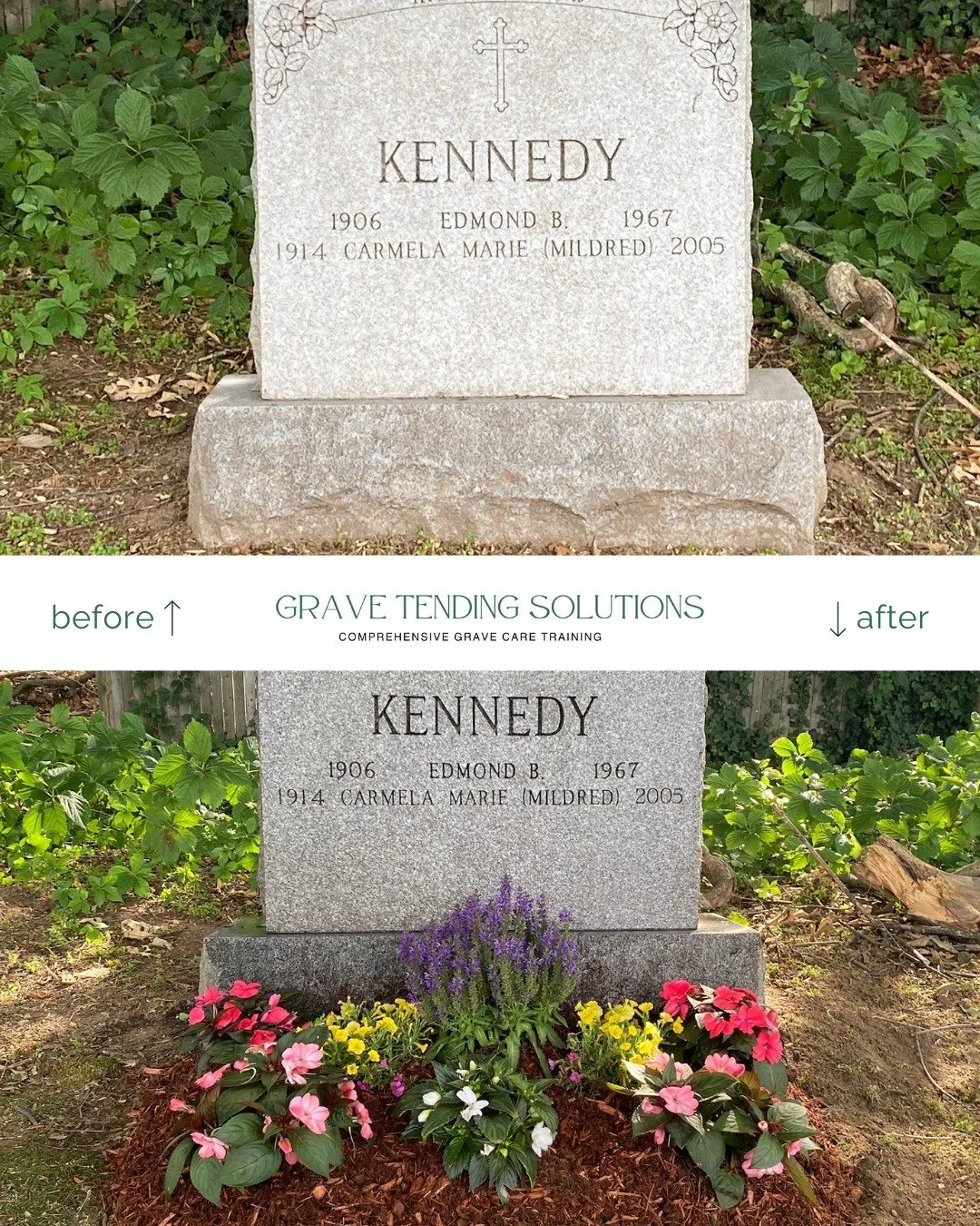 There&rsquo;s nothing more rewarding than bringing new life to a well-loved site. 🌿✨

Before &amp; After: Thoughtful planting and greenery can refresh the space, enhance beauty, and create a peaceful, cared-for environment while respecting the site&