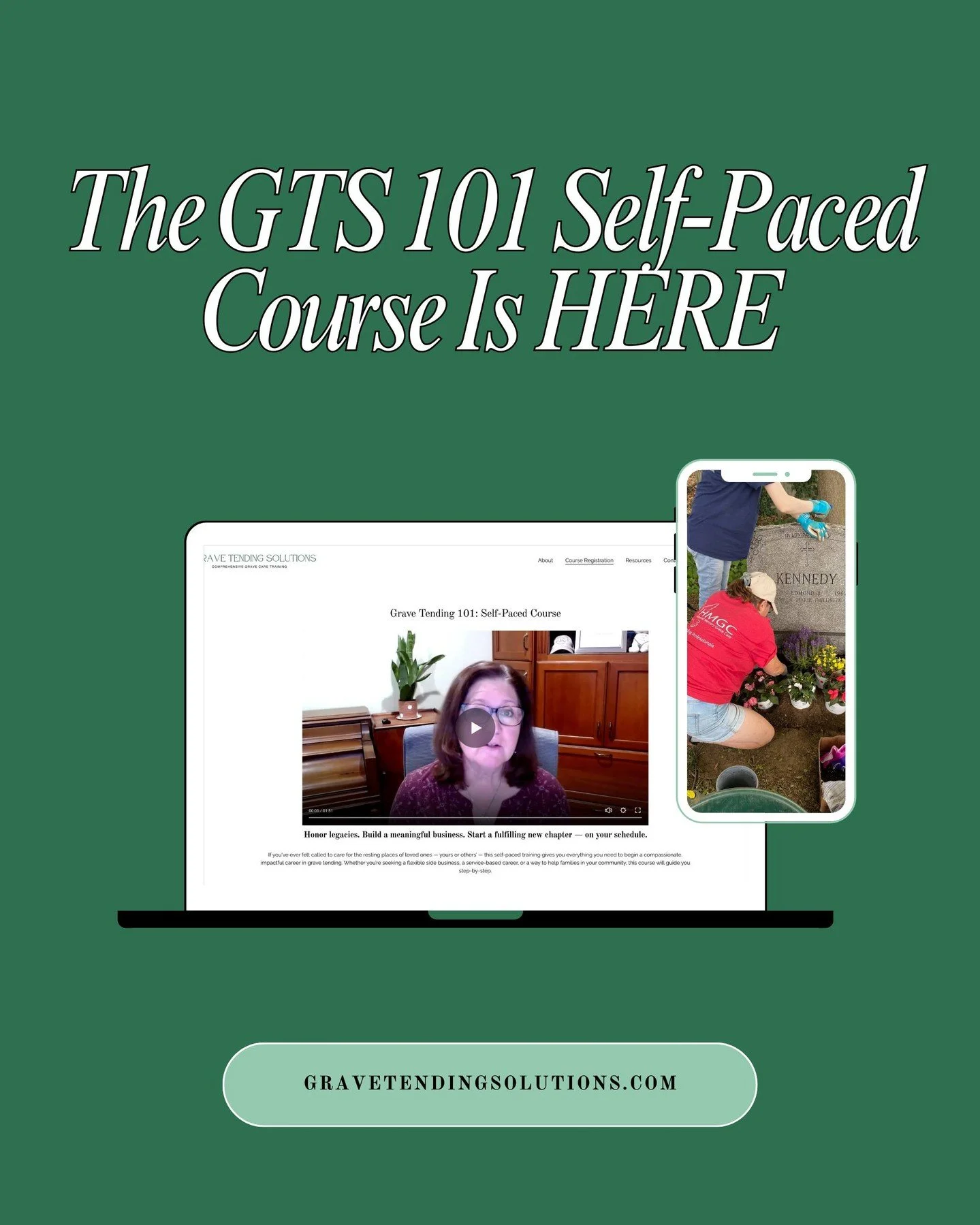 Grave tending is more than maintenance. It&rsquo;s care, respect, and hard work🕊️

That&rsquo;s why we created the Grave Tending 101 Course; a self-paced course designed to teach you how to approach this work with intention, professionalism, and hea