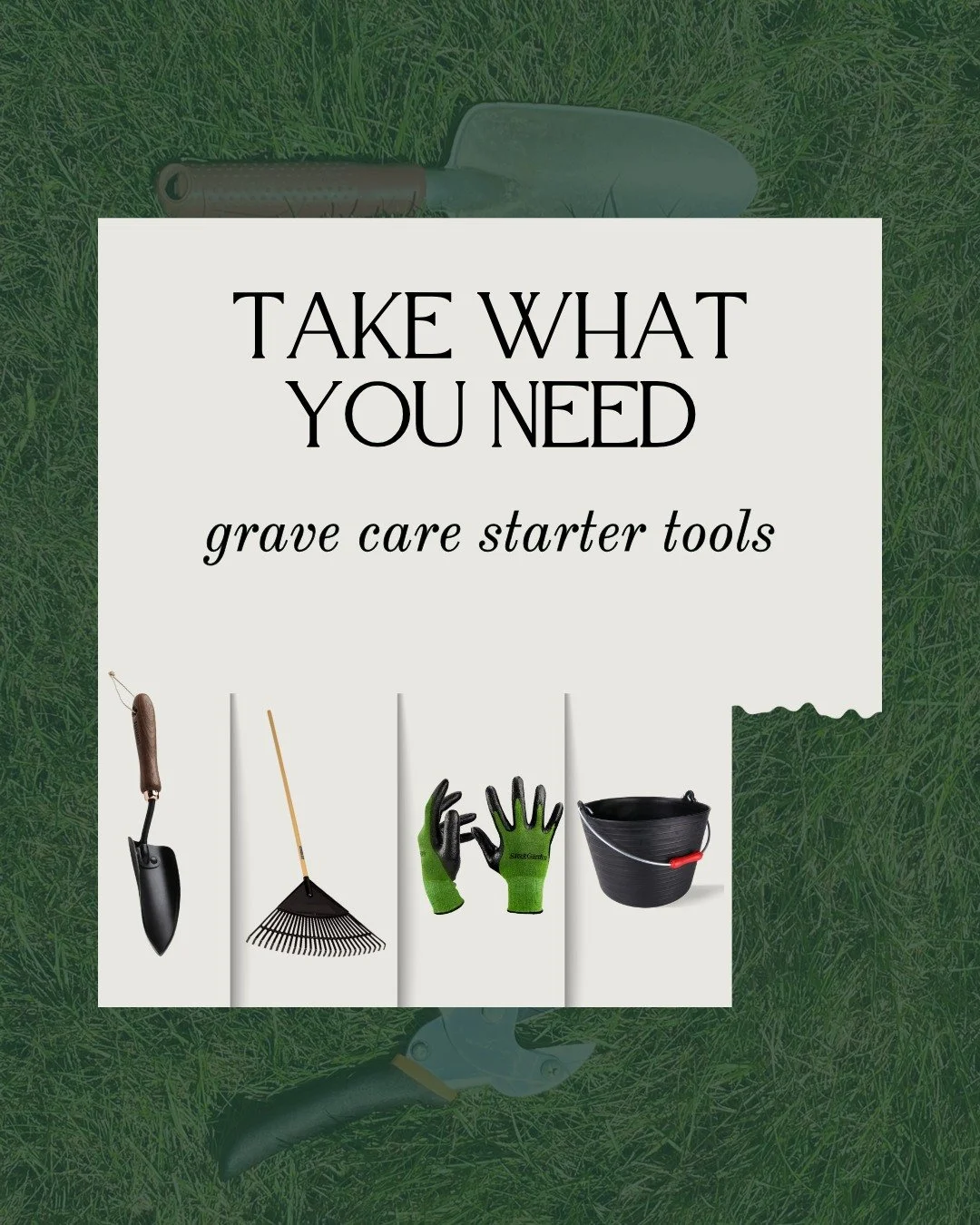 You don&rsquo;t need a garage full of supplies to get started &mdash; just the right tools and proper guidance.

We teach you exactly what&rsquo;s needed for professional grave care, helping you start up quickly without overspending.

Find the tools,