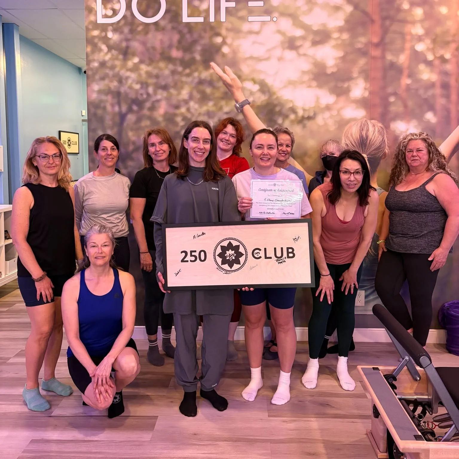 May 2025, I went to 16 Pilates classes.

That was 16 more times than I'd exercised the whole year before that.

May 2026, I hit 250 classes.

Club Pilates opened near me on May 5, 2025. I signed up for the free day, loved it, bought the unlimited pas